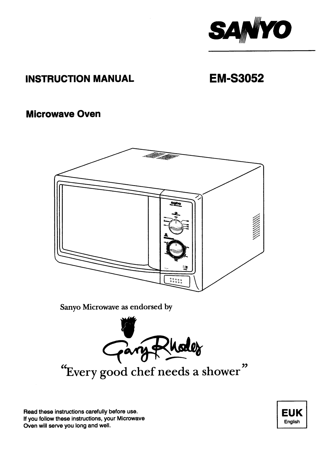 Sanyo EM-S3052 Instruction Manual