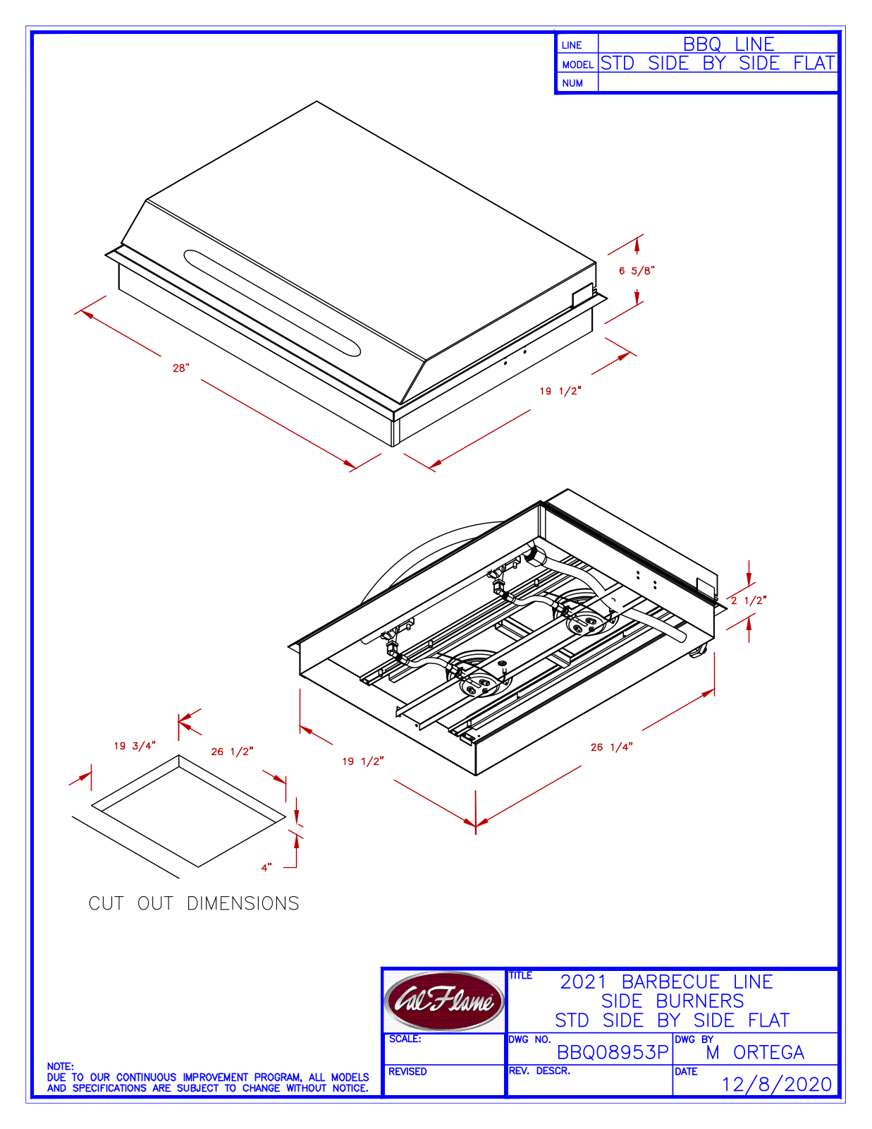 Cal Flame FMN1019 Specifications - ManualMachine.com