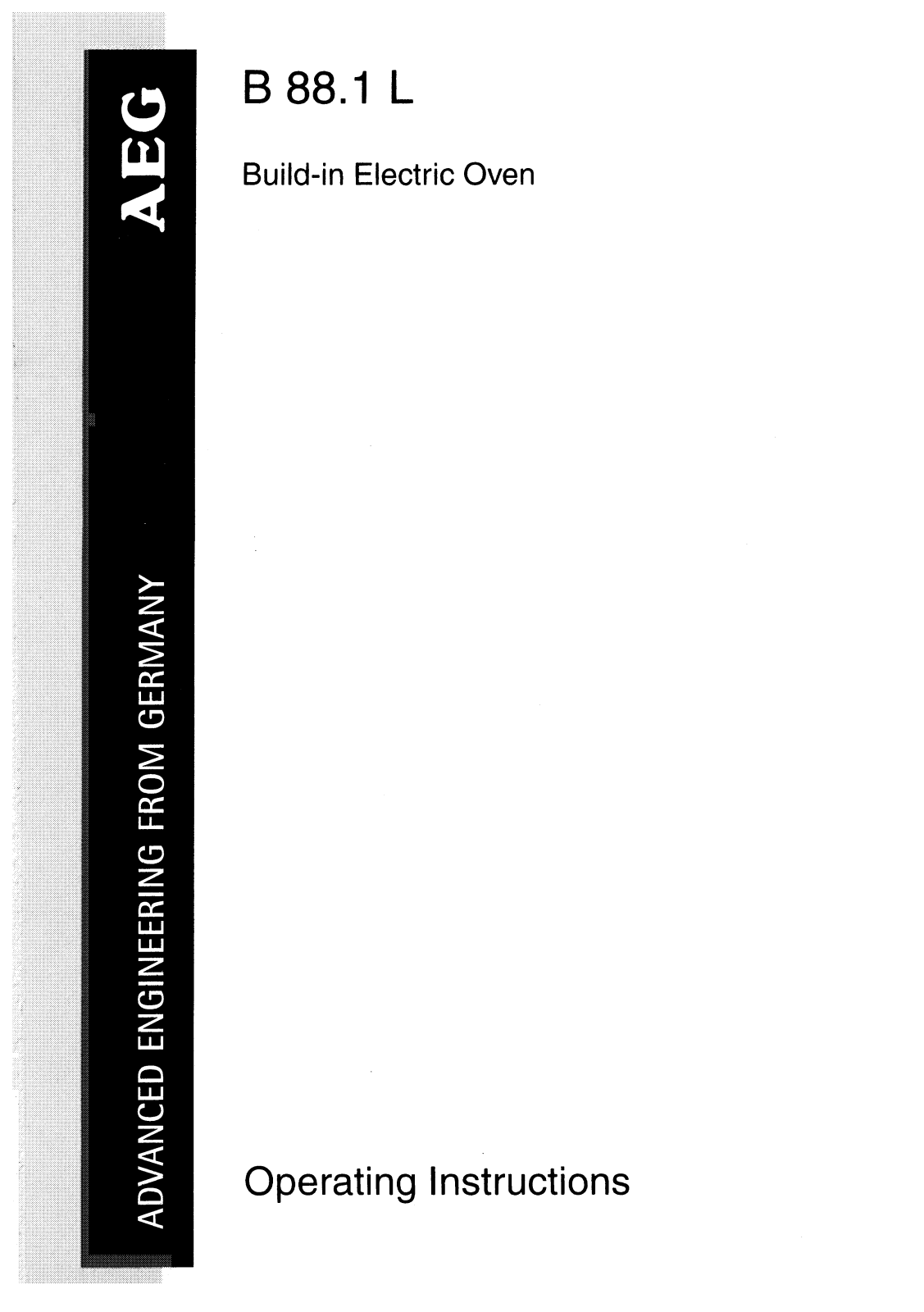 Aeg-electrolux B88.1 L Manual