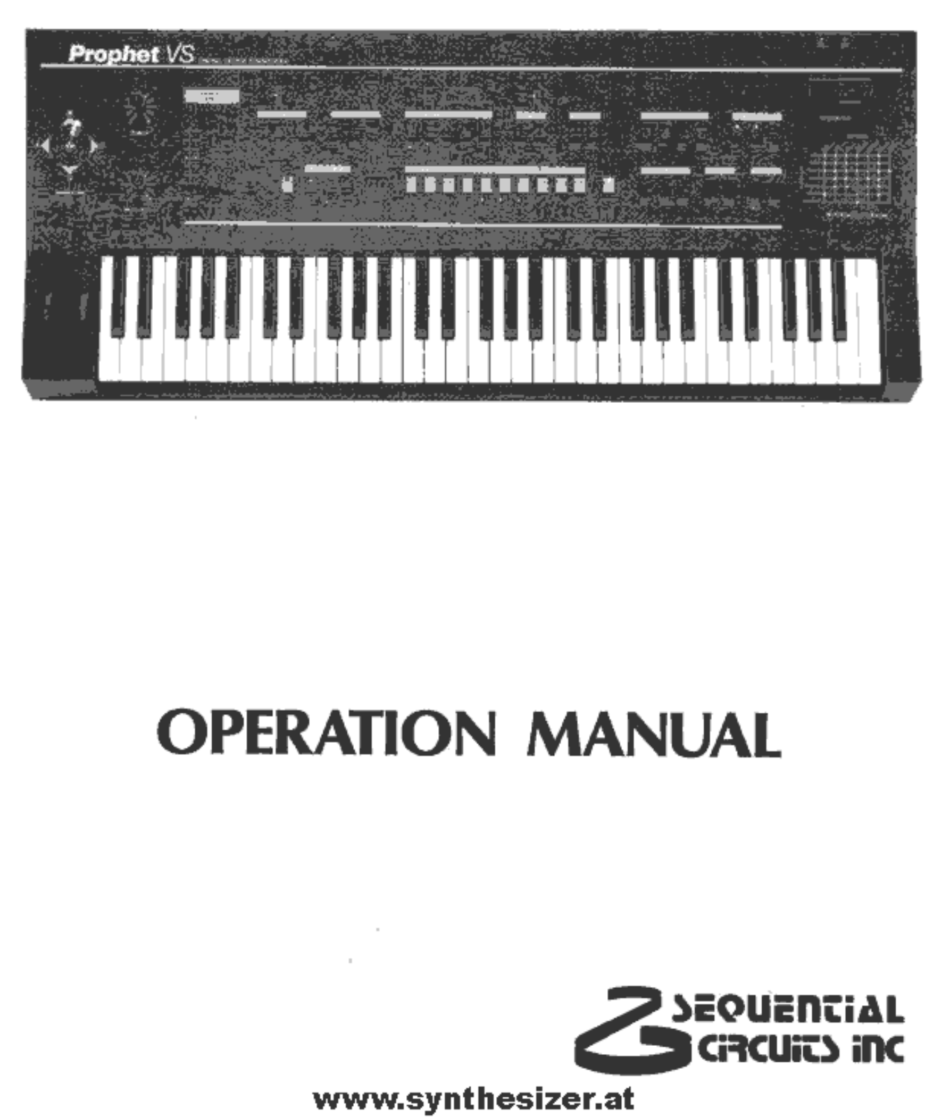 Sequential Circuits Prophet VS User Manual