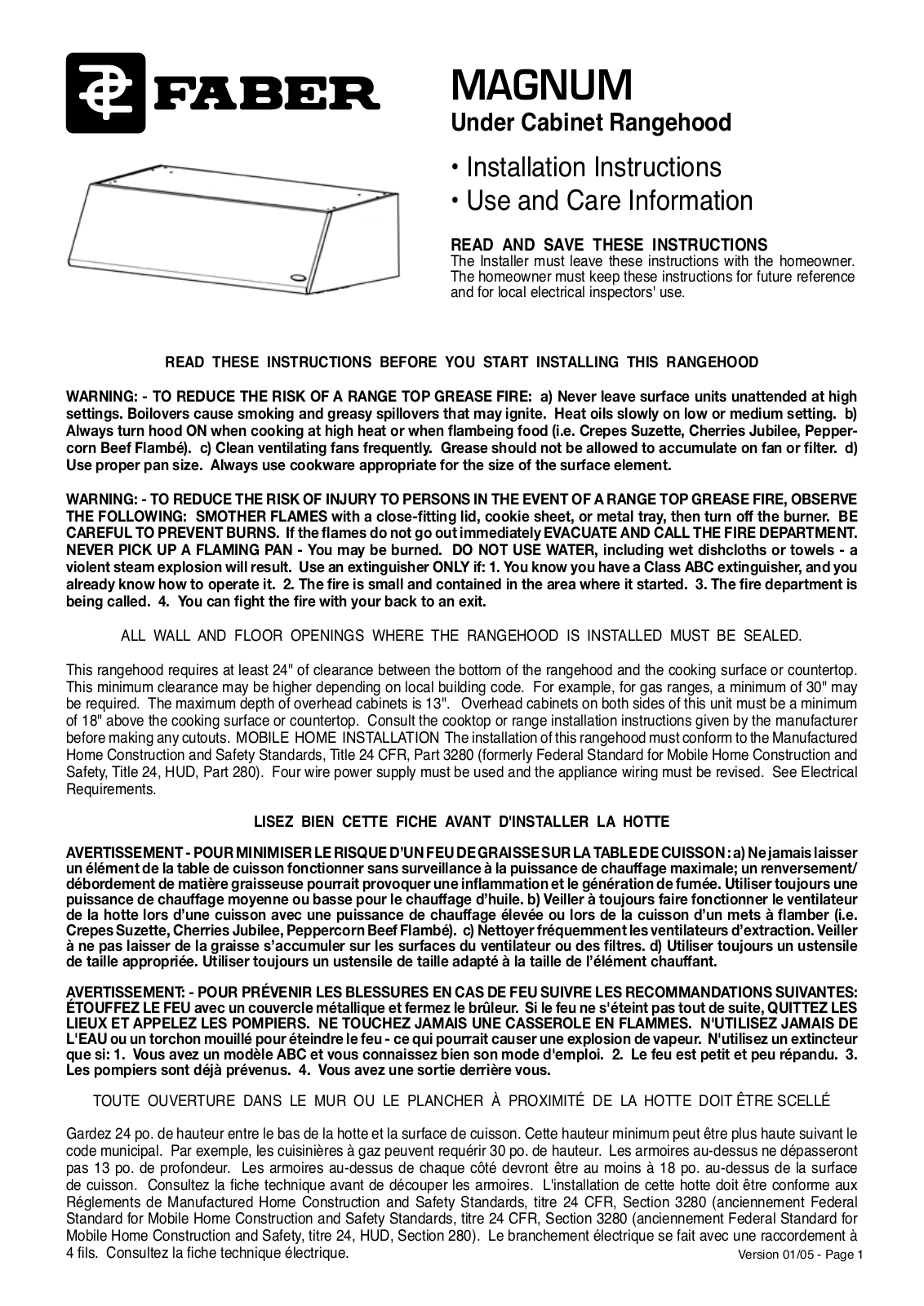 Faber 5x20 5A User Manual