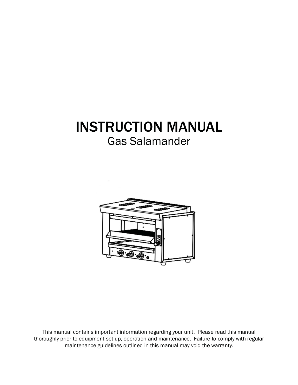 Adcraft BDSAL-36-LPG Installation  Manual