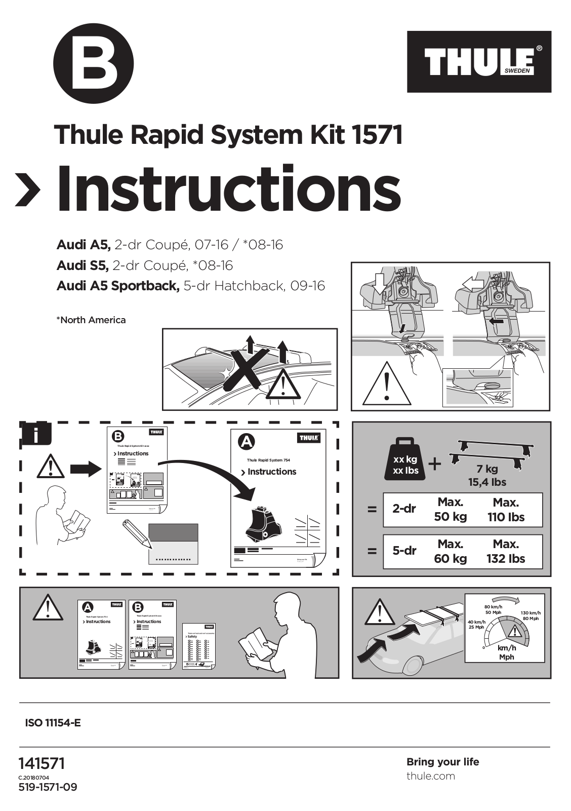 Thule 1571 User manual