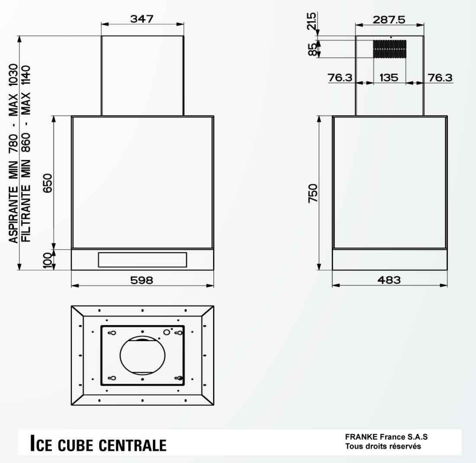 ROBLIN ICE CUBE CENTRALE User Manual