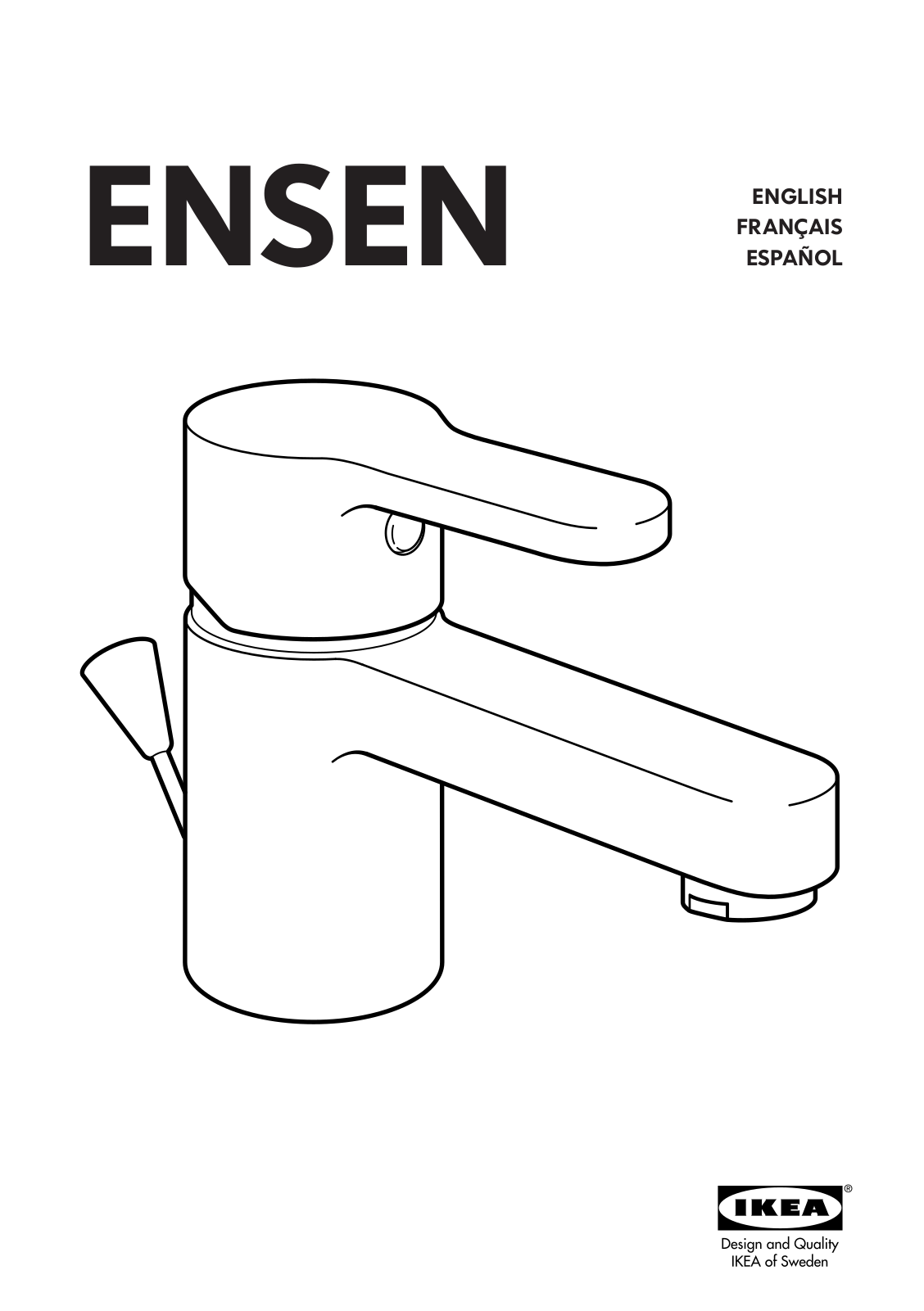 IKEA ENSEN BATH FAUCET/STORAGE User Manual