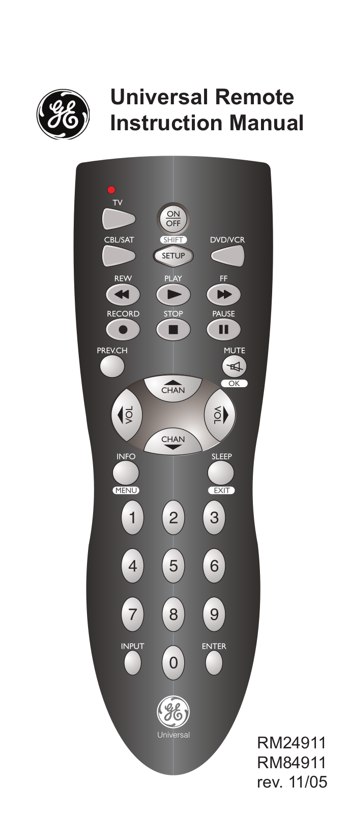 GE 84911 User Manual