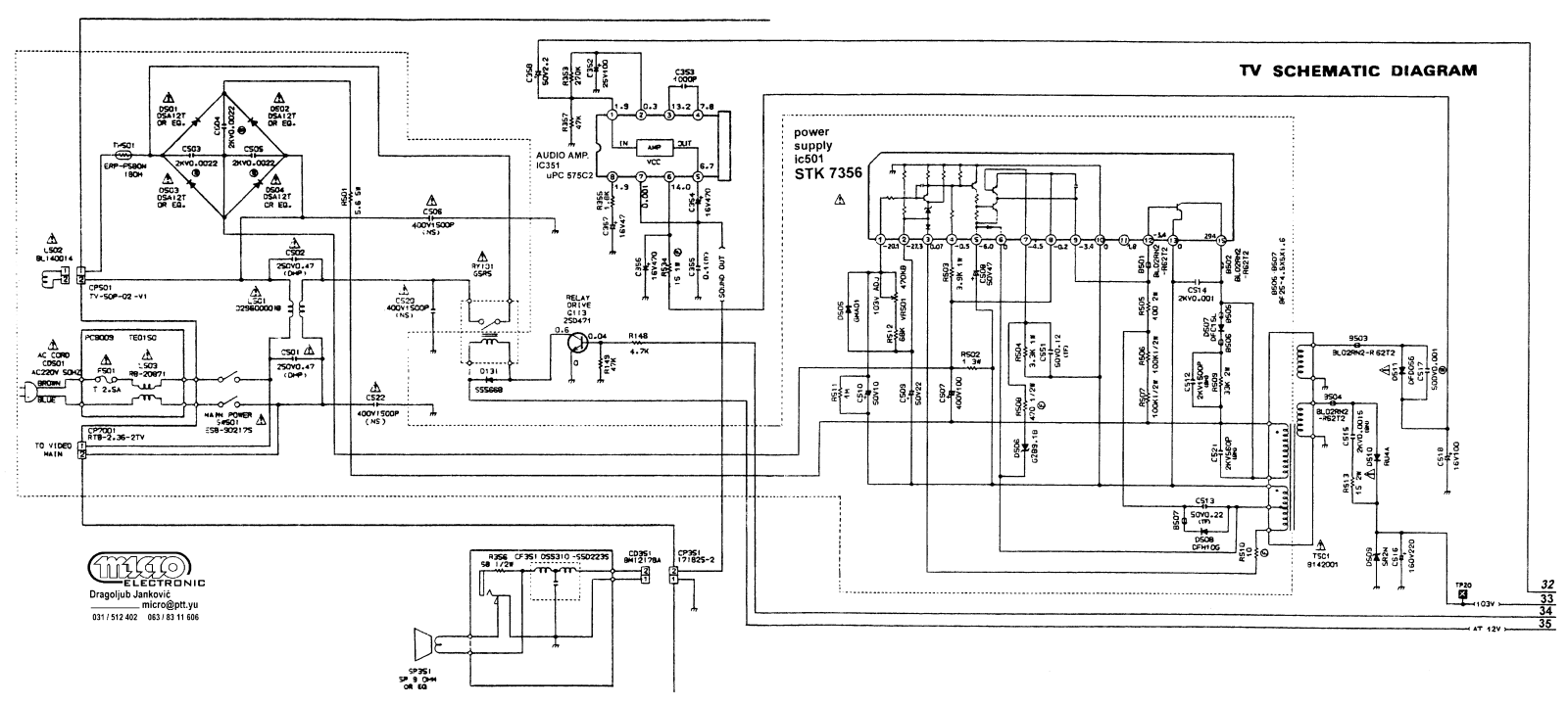 SANYO STK7356 Service Manual