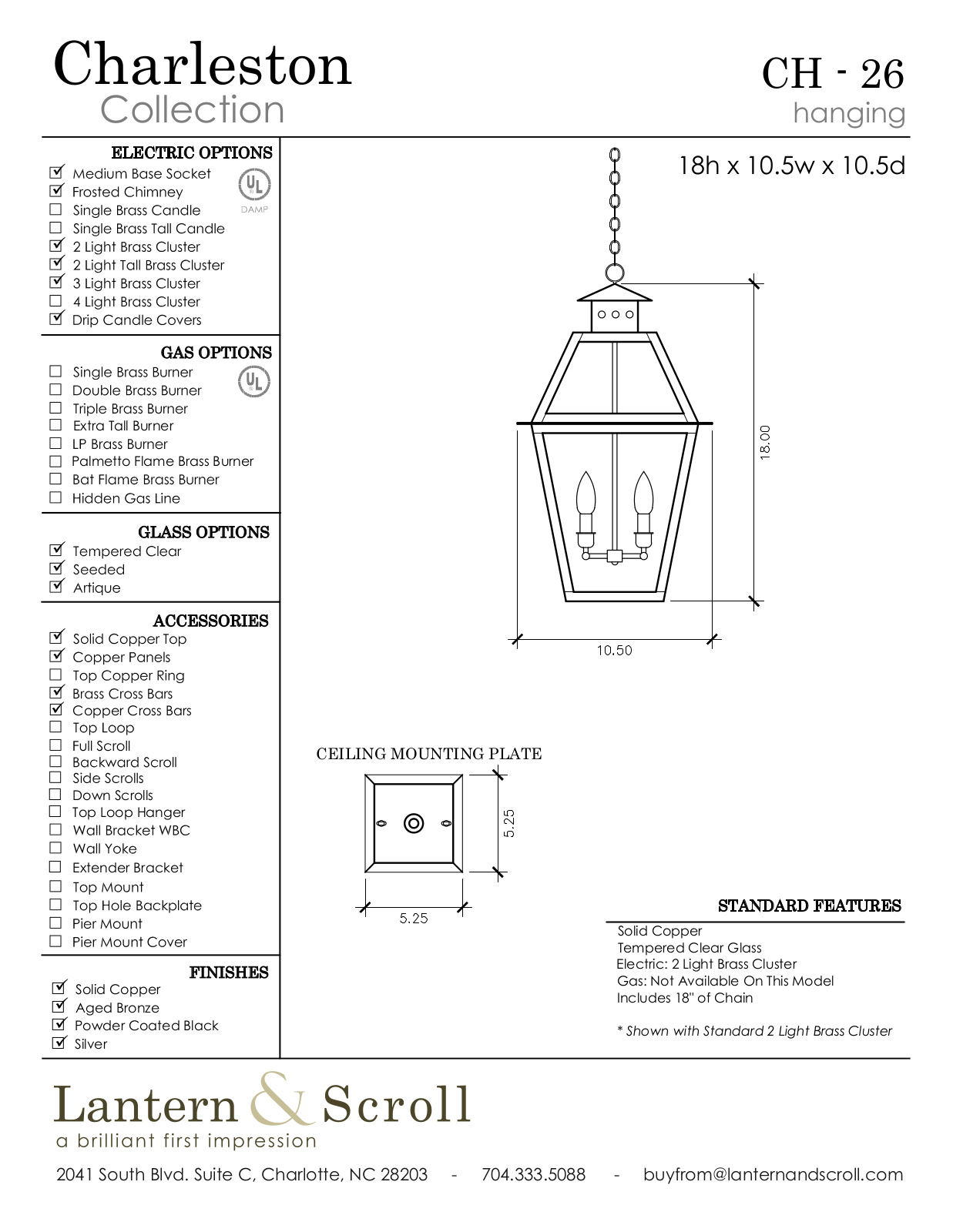 Lantern & Scroll LASC1000 Specifications - ManualMachine.com
