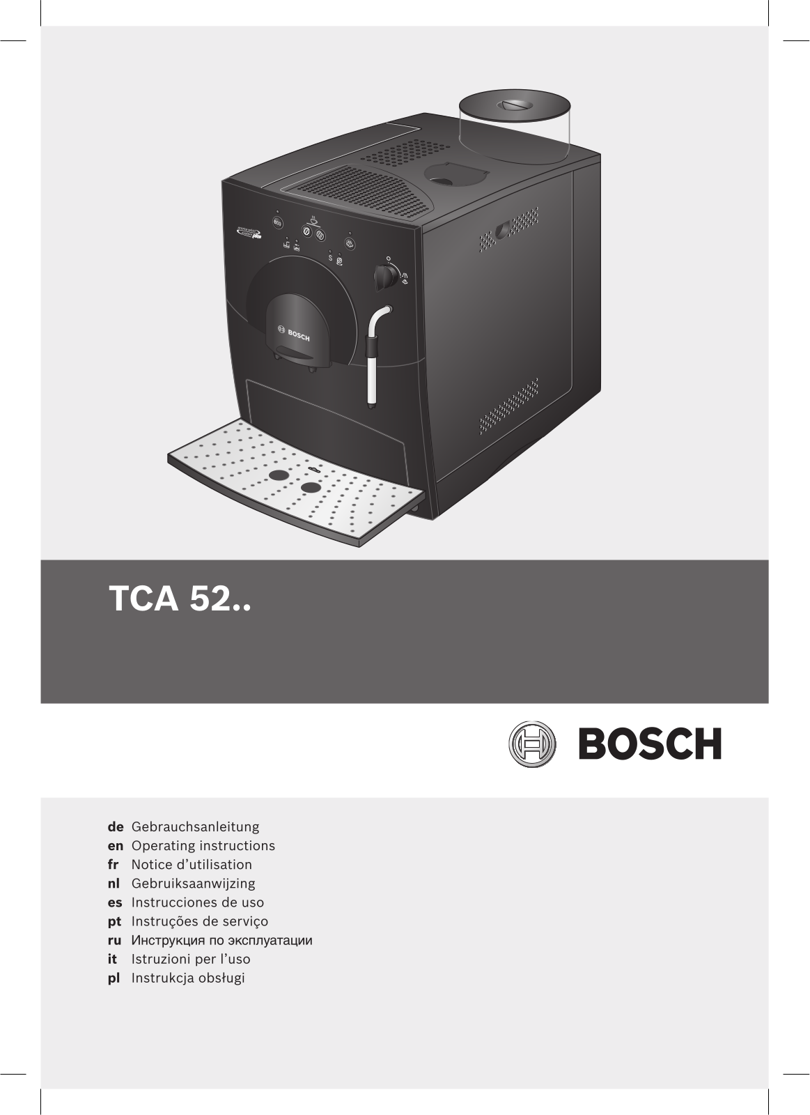 Bosch TCA 5201 User Manual