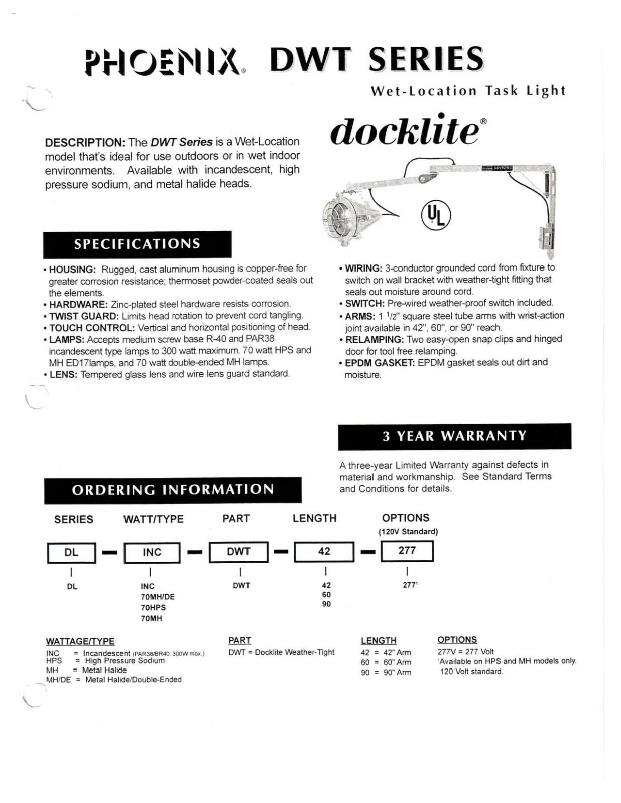 Curtron DL-INC-DWT-60 User Manual