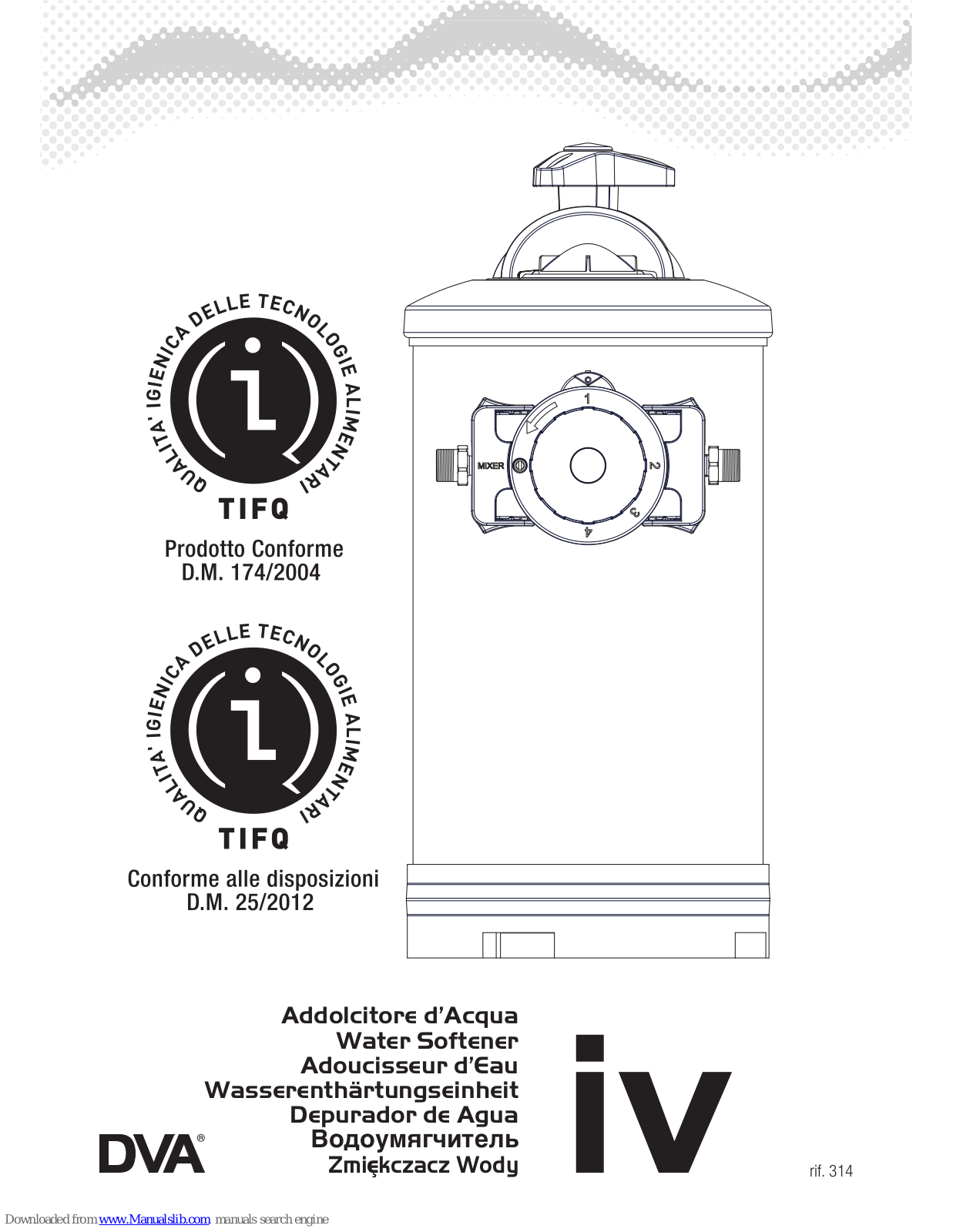 DE VECCHI IV8, IV16, IV20, IV12 Instruction Manual - ManualMachine.com