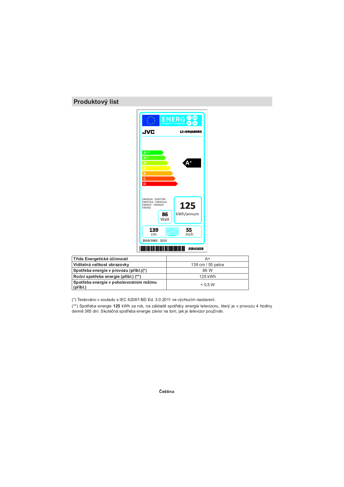 JVC LT-55VA8035 User Manual