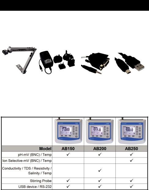 Fisher Scientific AB150, AB200, AB250 Instruction Manual