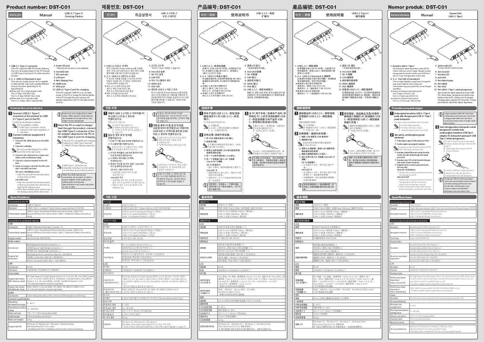 Elecom DST-C01 User Manual