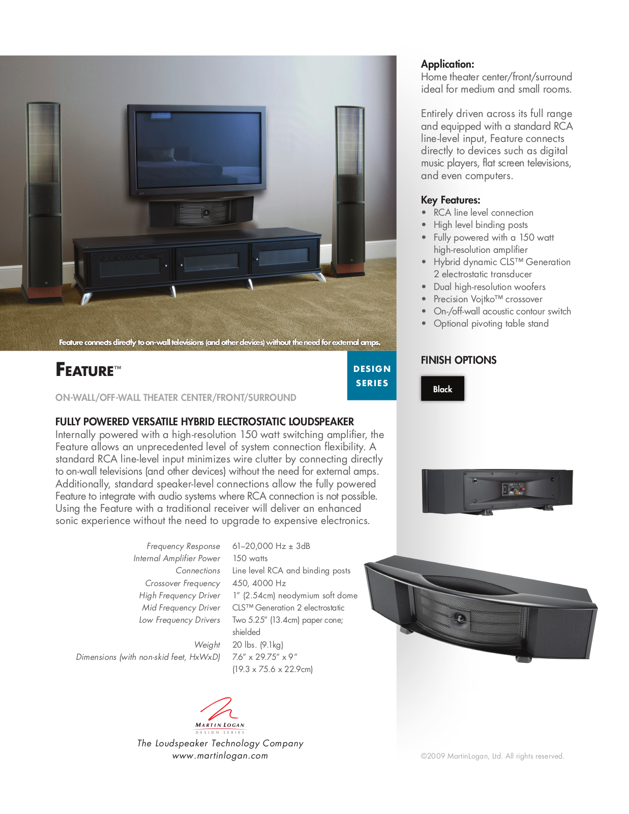 MartinLogan Feature User Manual