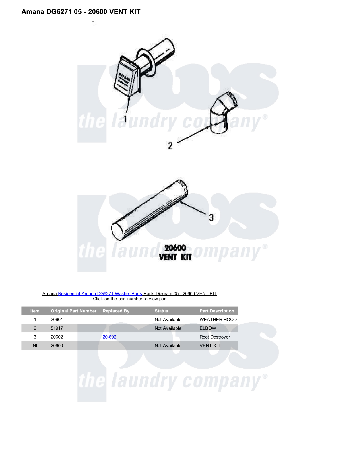 Amana DG6271 Parts Diagram