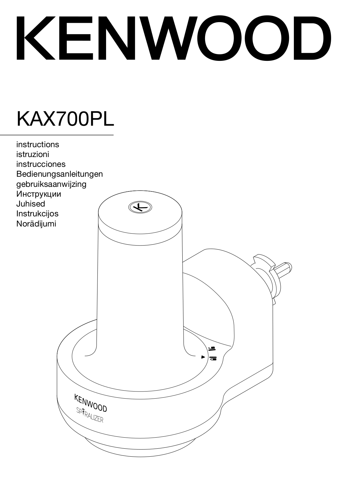 KENWOOD KAX700PL User Manual