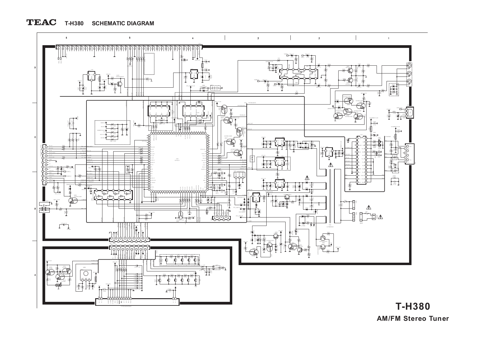 Teac TH-380 Schematic