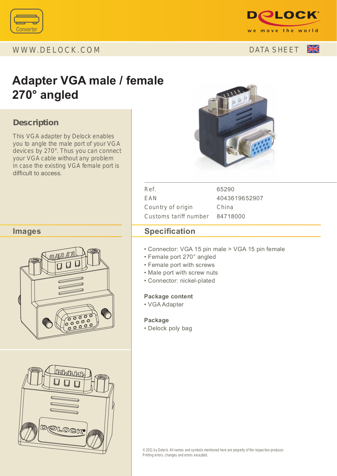 DeLOCK 65290 User Manual