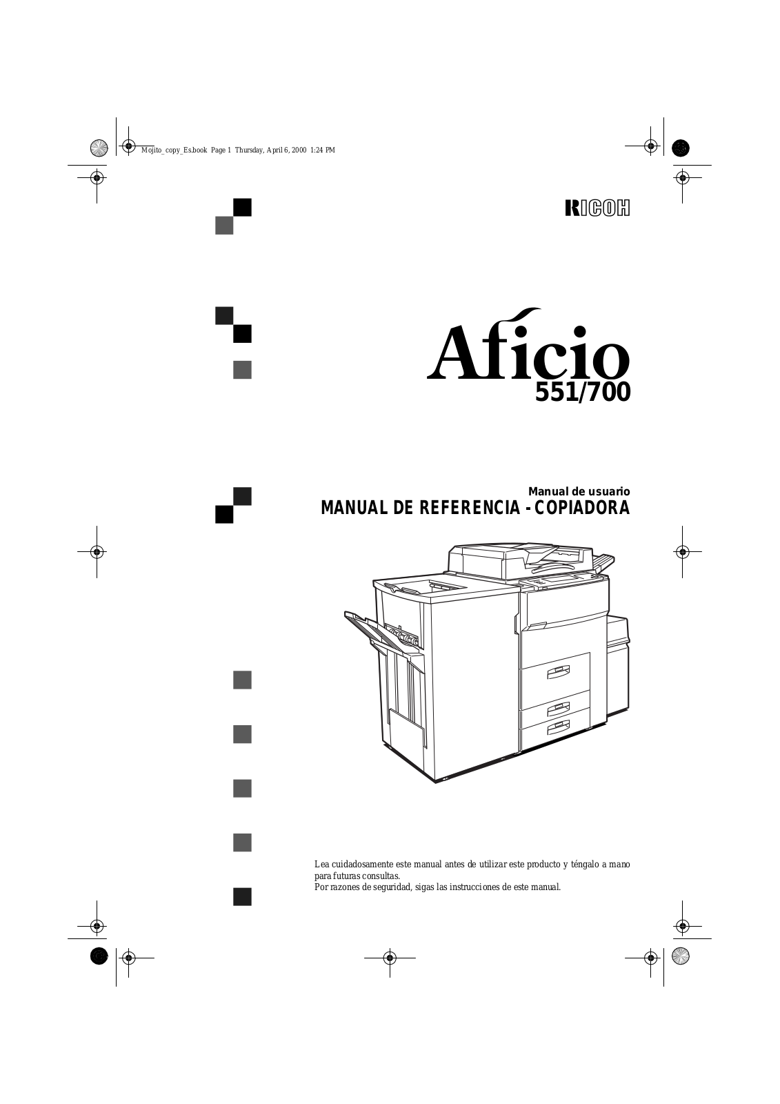 Aficio 551 Service Manual