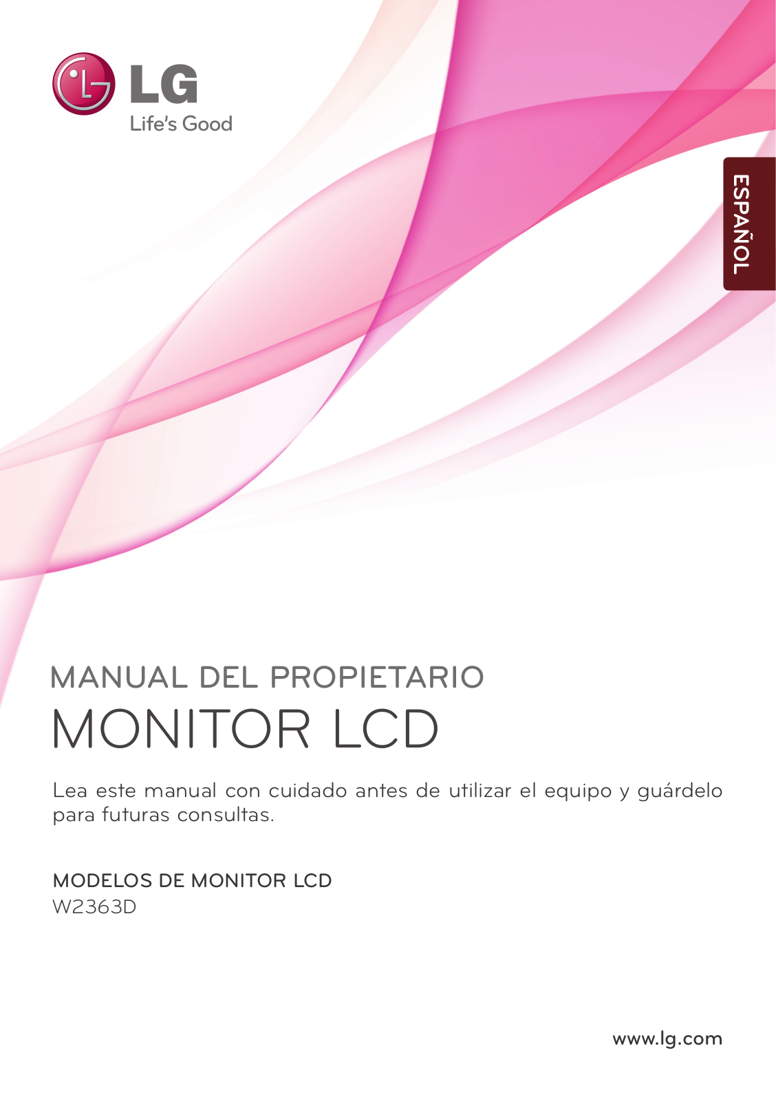 LG W2363D-PF User Manual