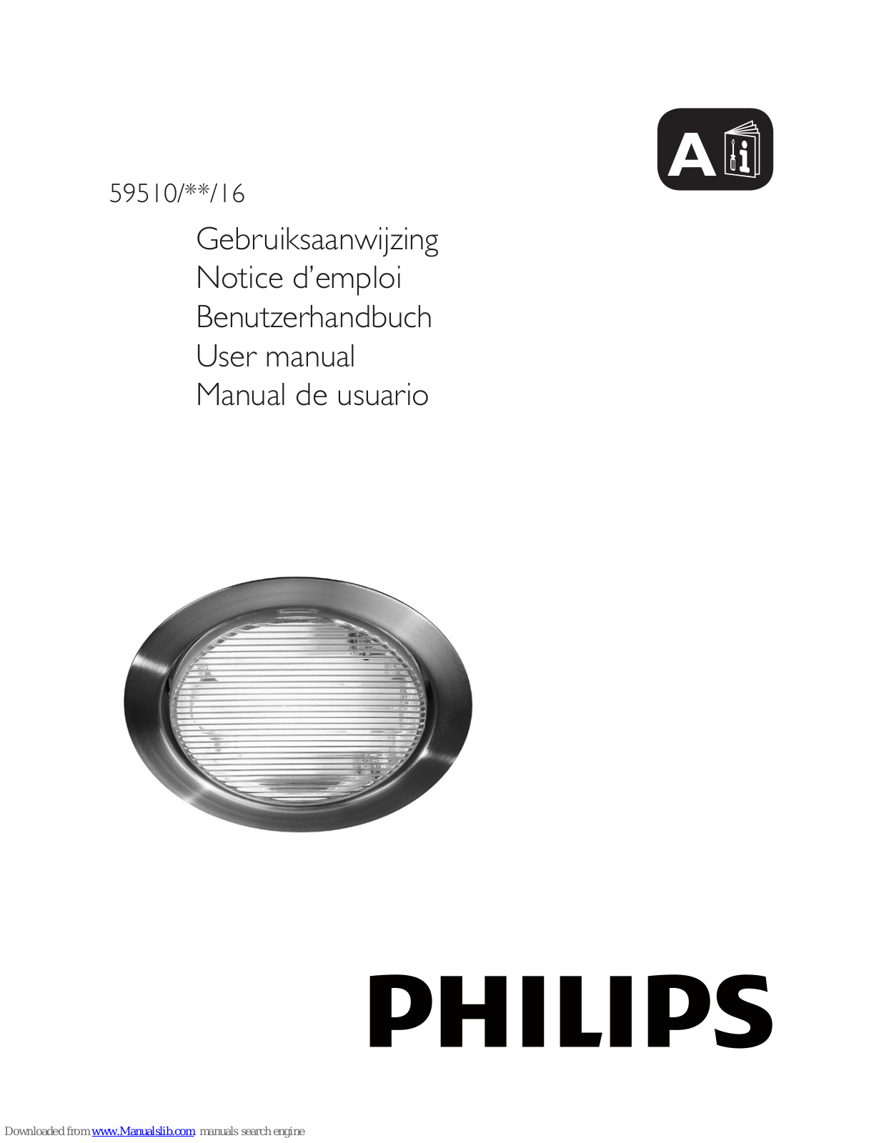 Philips 59510-17-16, 59510-31-16, 59510/**/16 User Manual