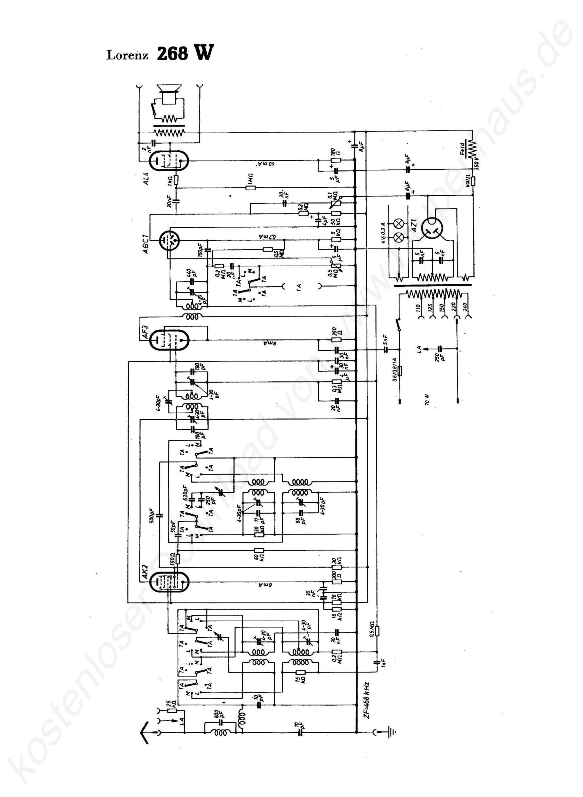 ITT 268W Schematic - ManualMachine.com