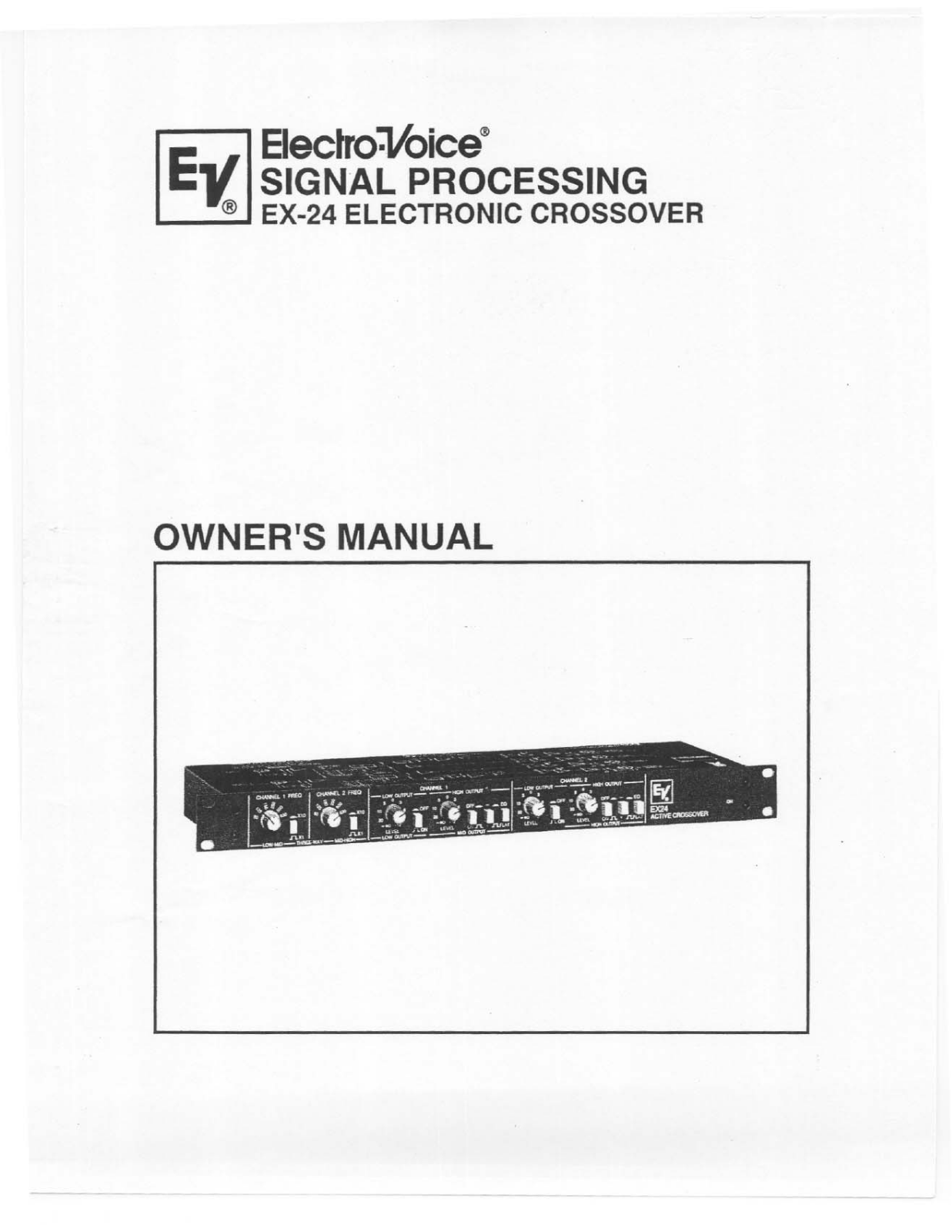 Electro-Voice EX-24 User Manual