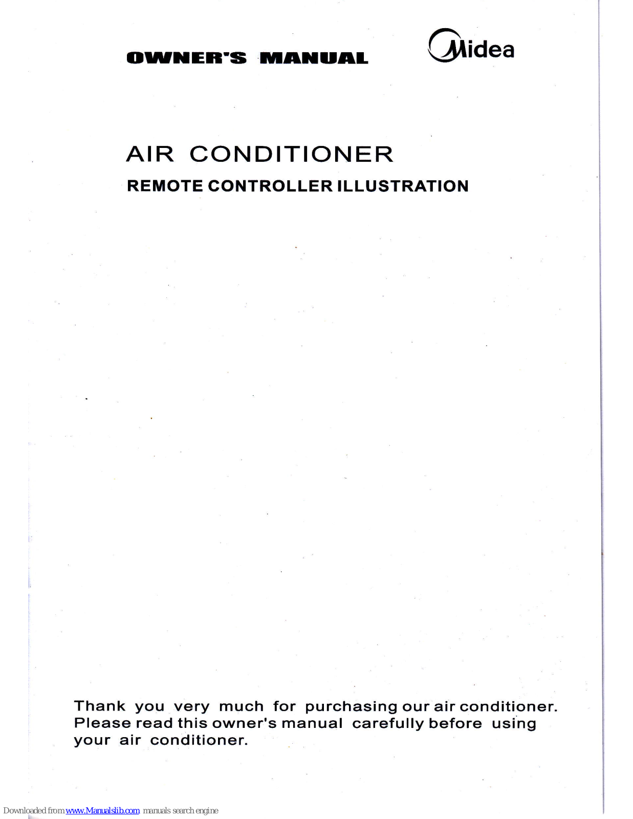 Midea R06E/BGE, R06E/BGCE Owner's Manual - ManualMachine.com