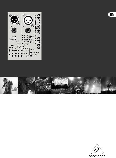 Behringer CT100 User manual