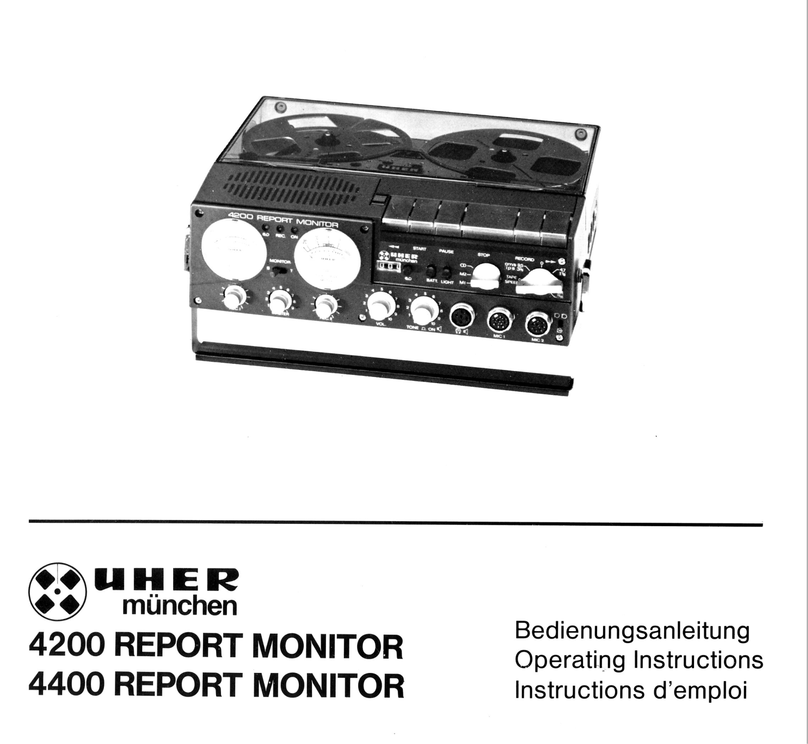 Uher 4200 Report Monitor Owners manual