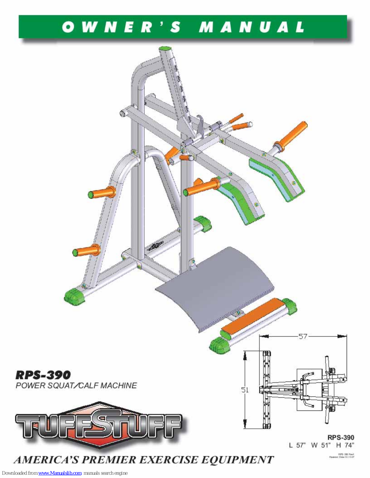 TuffStuff RPS-390 Owner's Manual