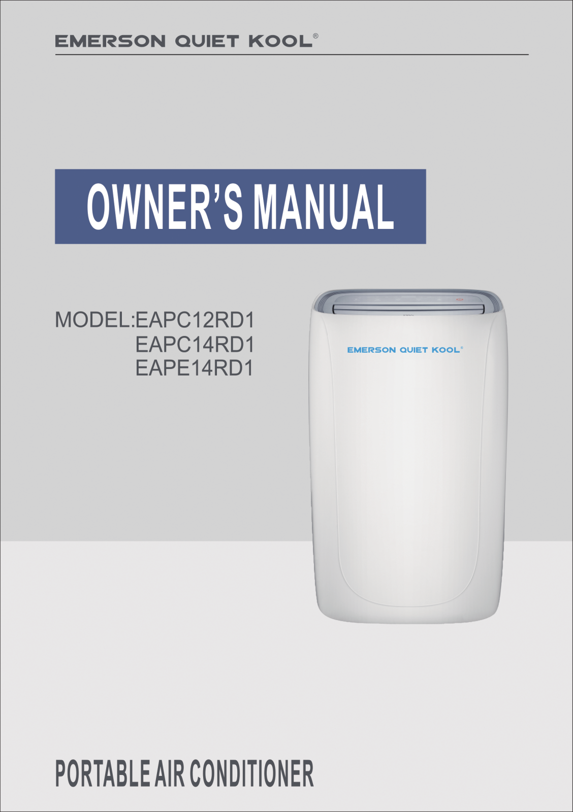 Emerson EAPC14RD1, EAPC12RD1 User Manual