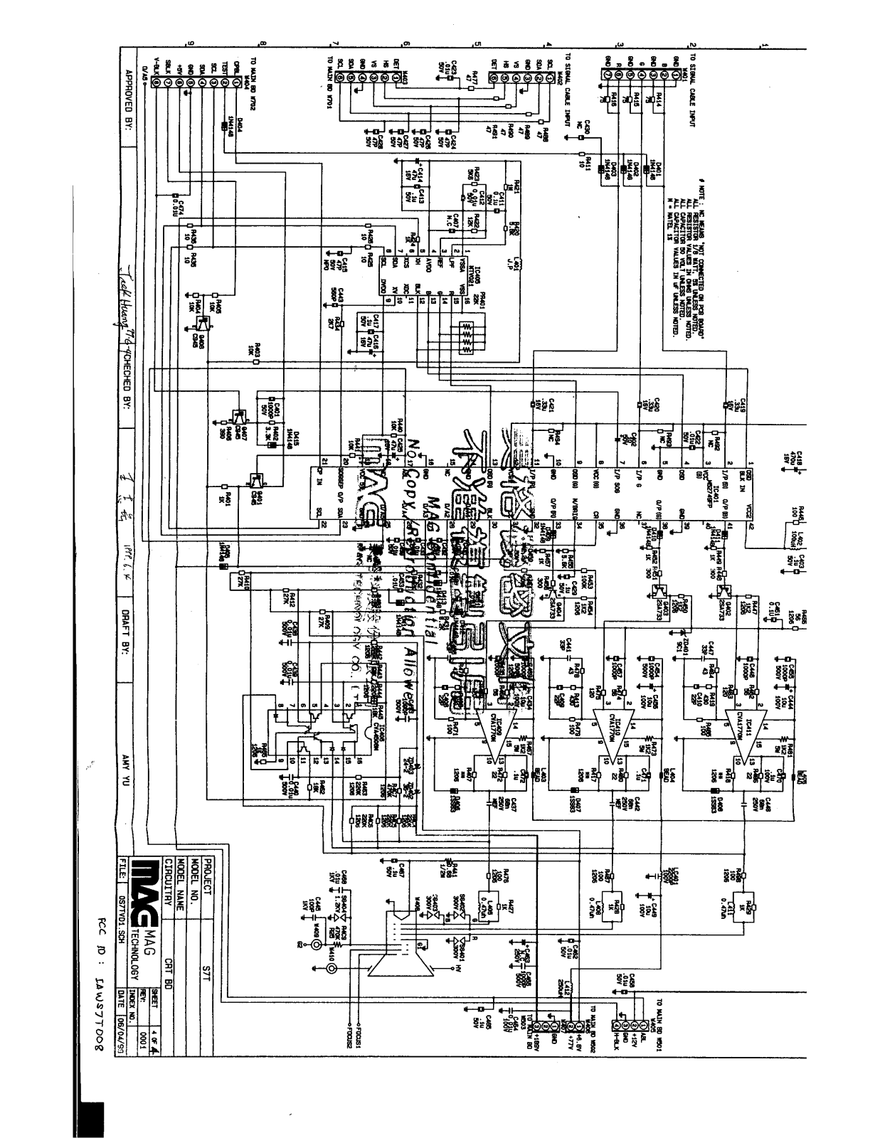 MAG 786FD, S7T008 Schematic