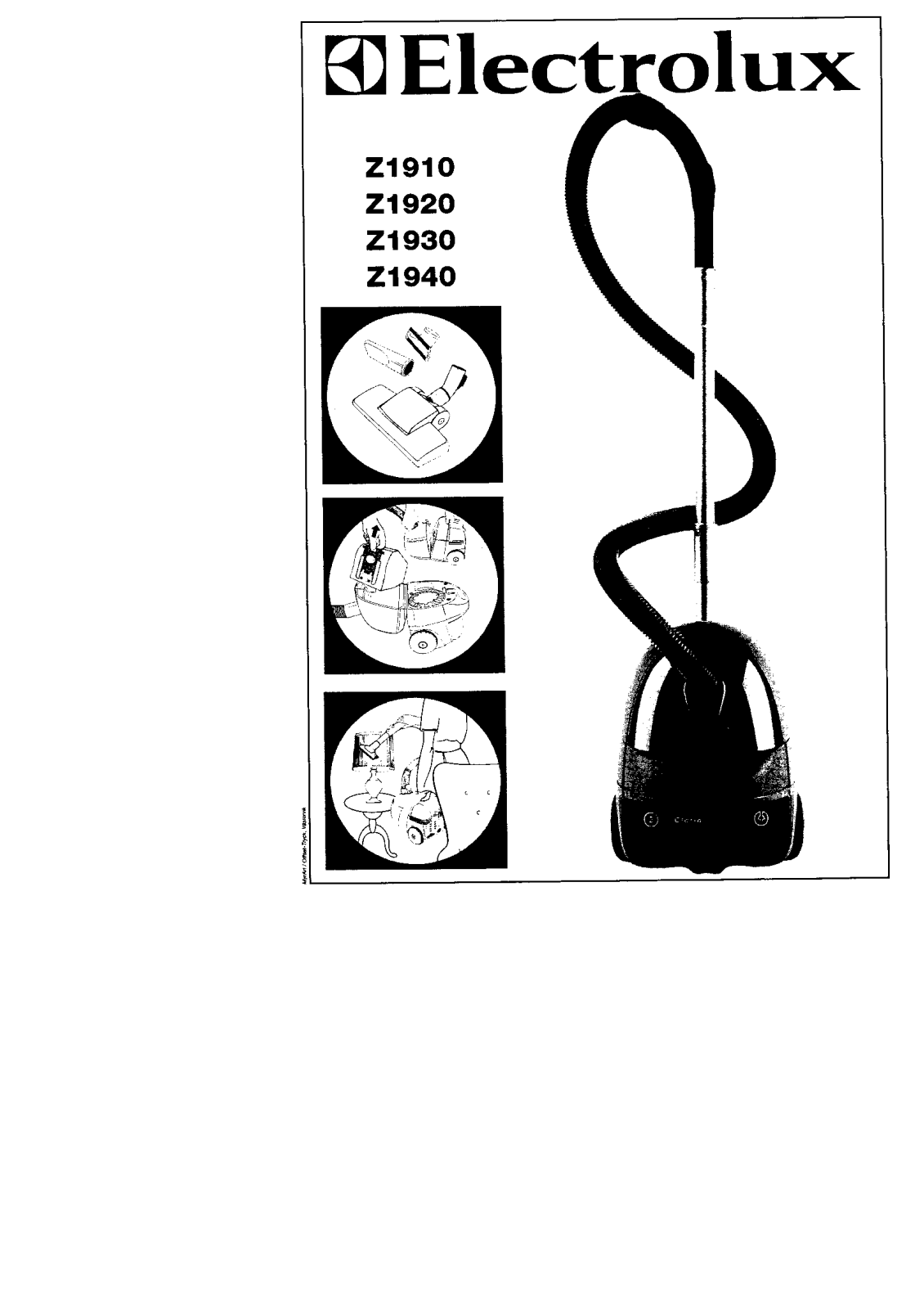 electrolux Z1940, Z1910, Z1920, Z1930 User Manual