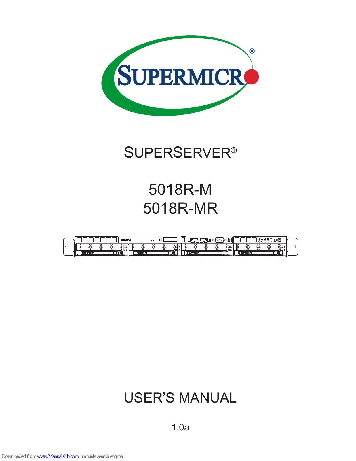 Supermicro SUPERSERVER 5018R-M, SUPERSERVER 5018R-MR User Manual