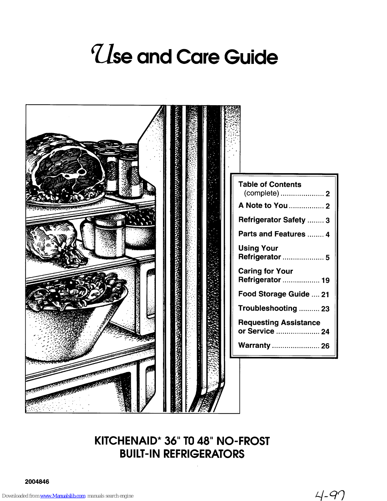 KitchenAid KSSS48MDX05, KSSS36QDW05, KSSS36QDX05, KSSS42MDX05, KSSS36Q Use & Care Manual