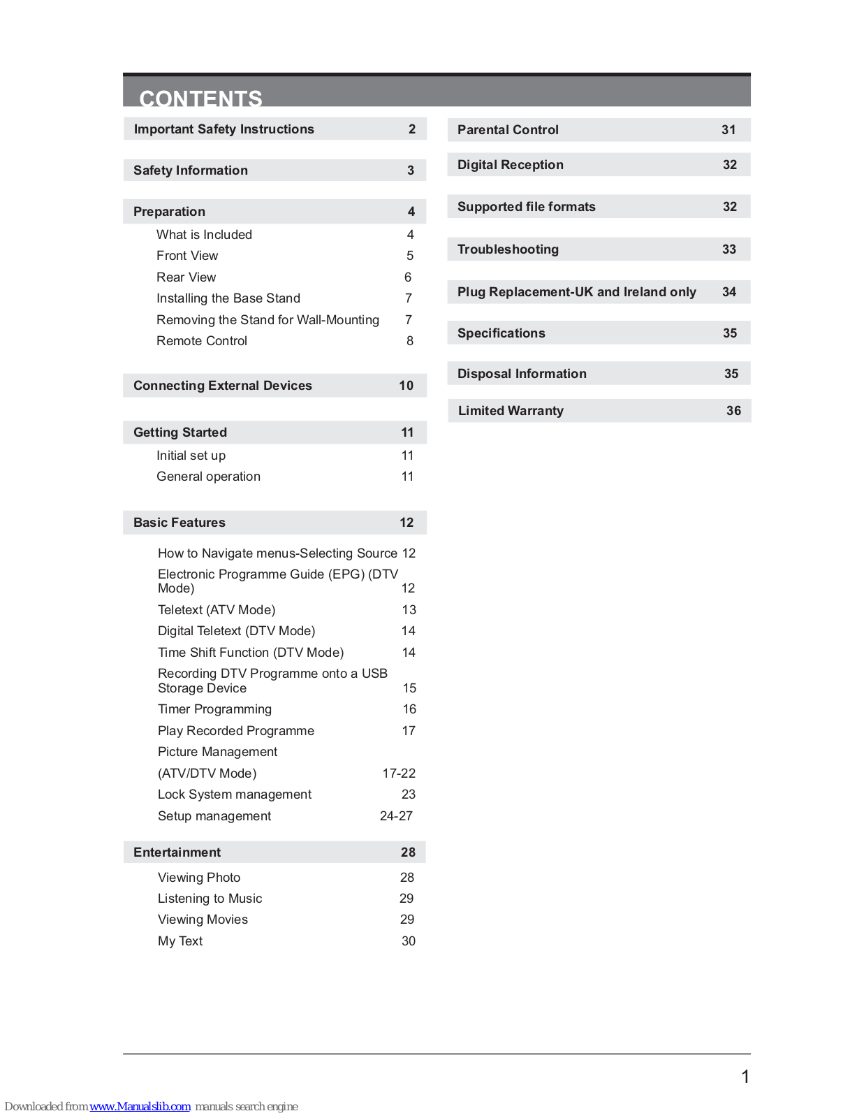 Seiki SE32HO02UK User Manual