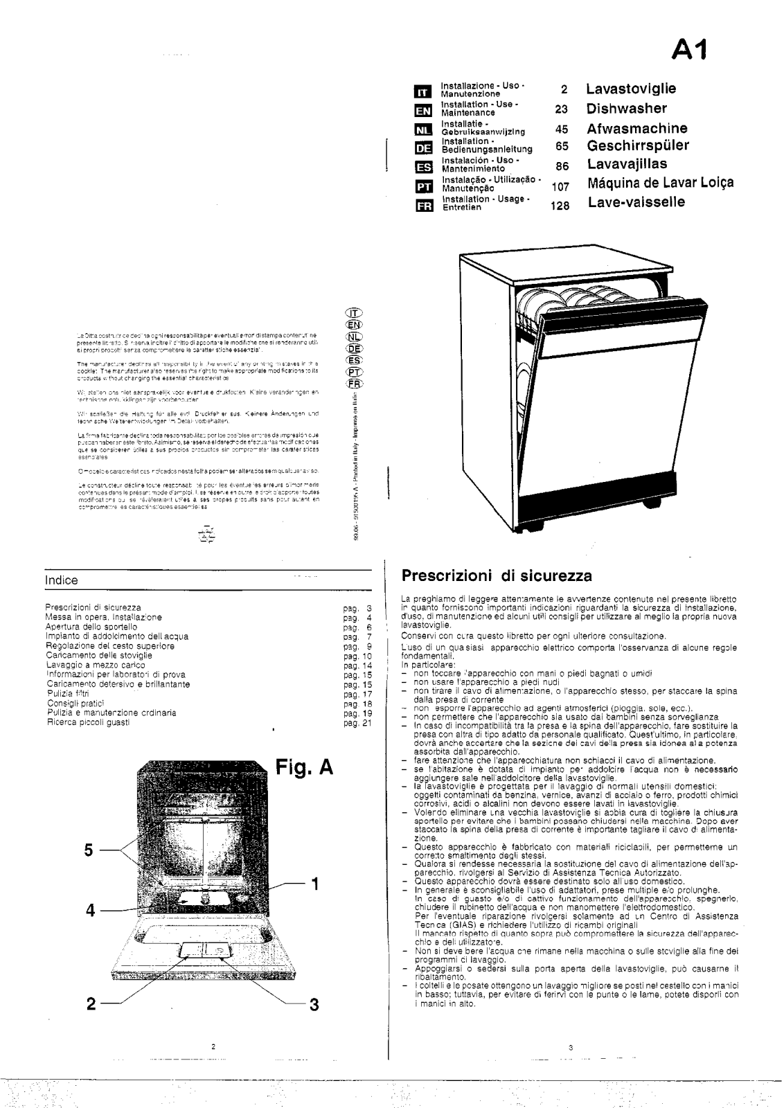 Candy LS A 8001 Manual