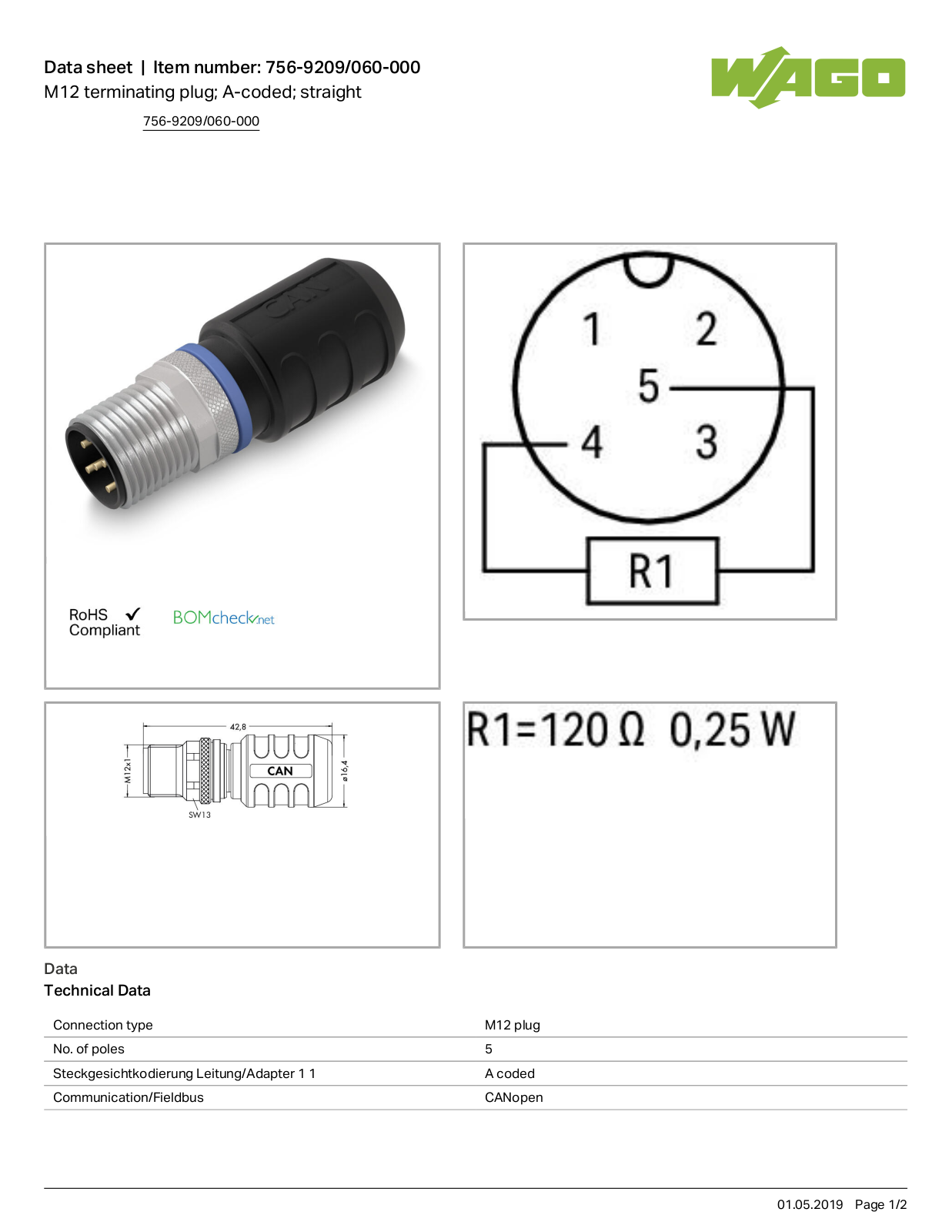 Wago 756-9209/060-000 Data Sheet