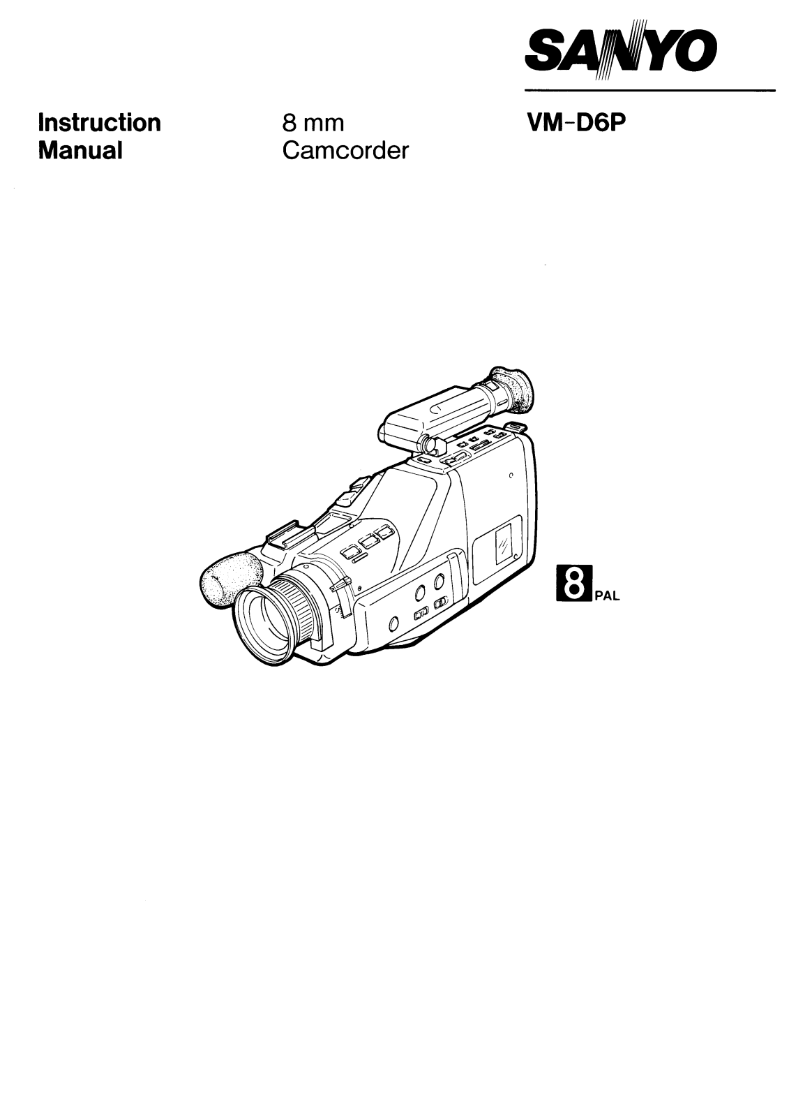 SANYO VM-D6P Instruction Manual