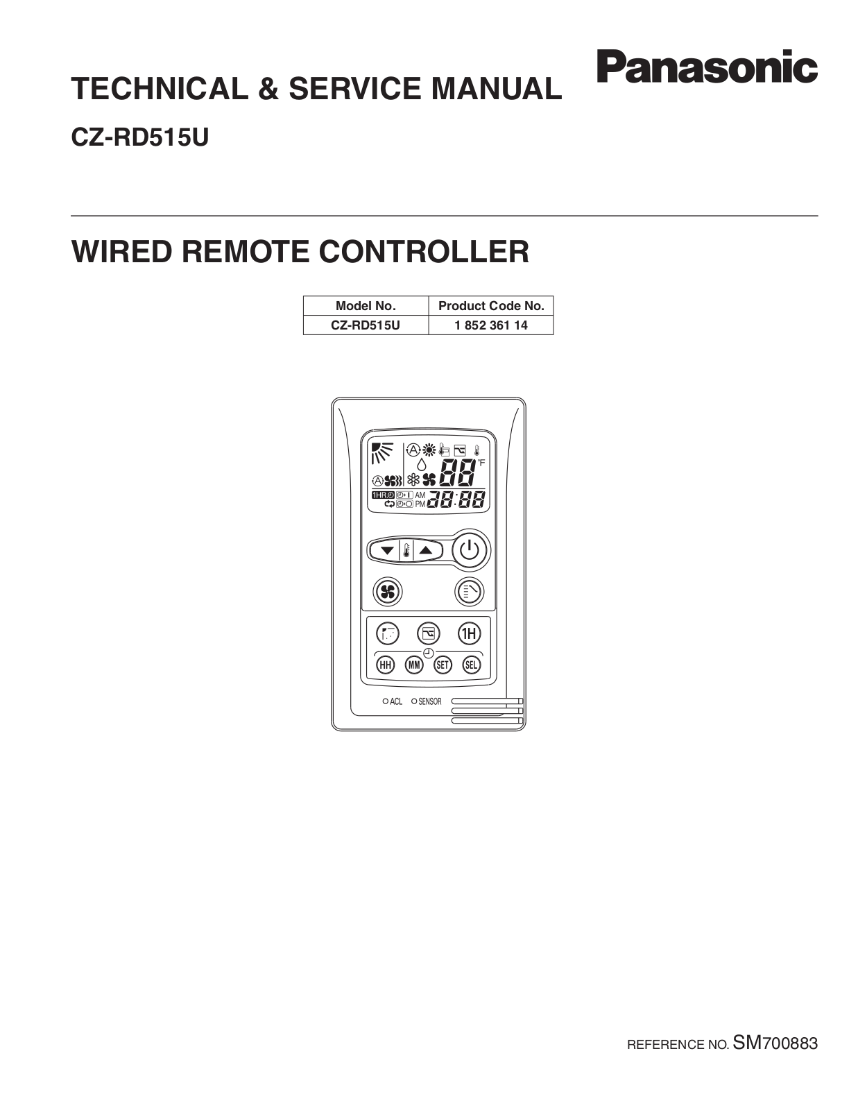 Panasonic CZ-RD515U User Manual