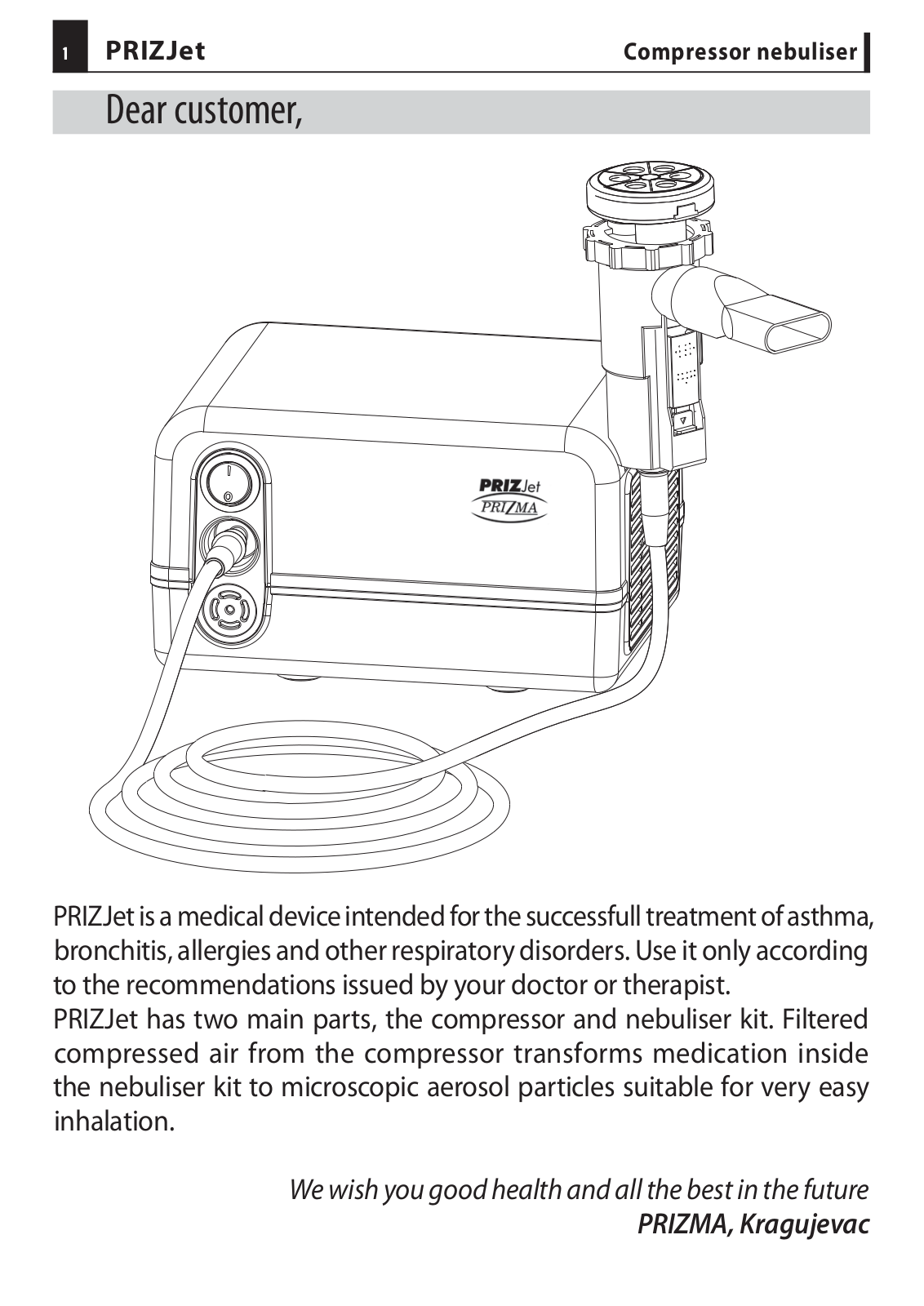 Prizma PRIZJet User Manual