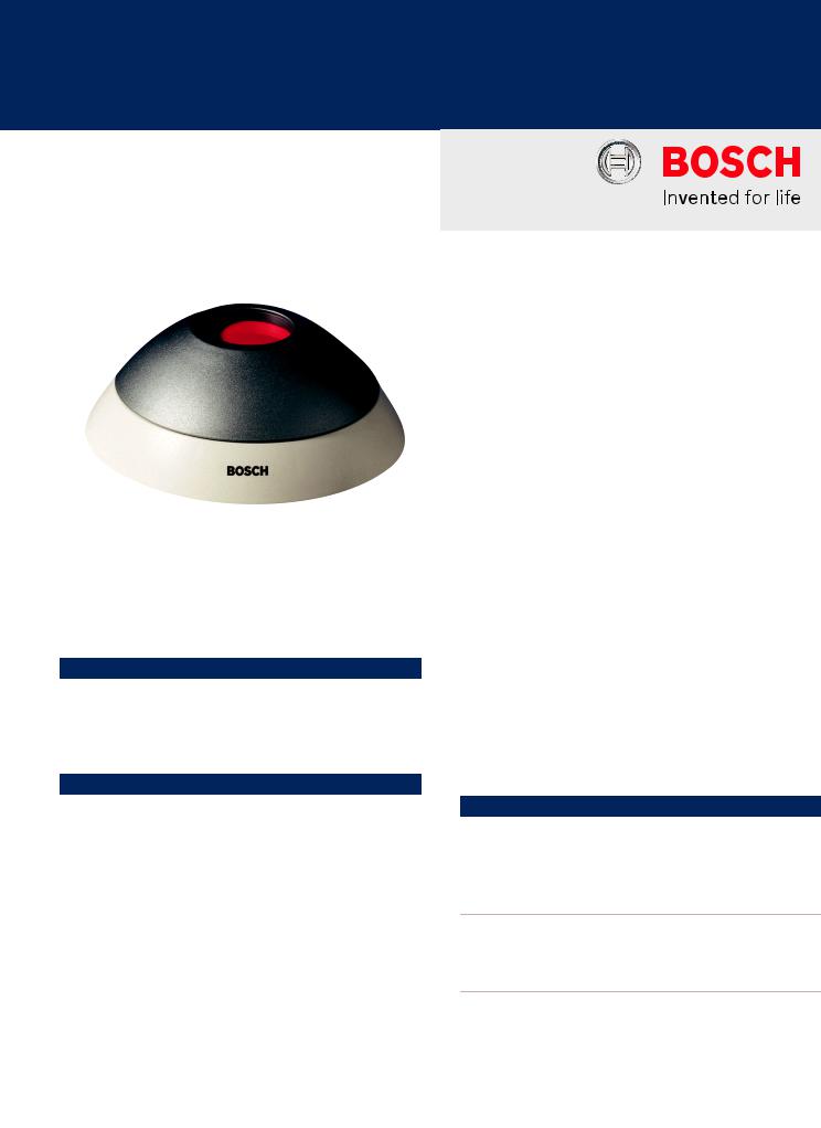 Bosch ISC-PB1-100 Specsheet