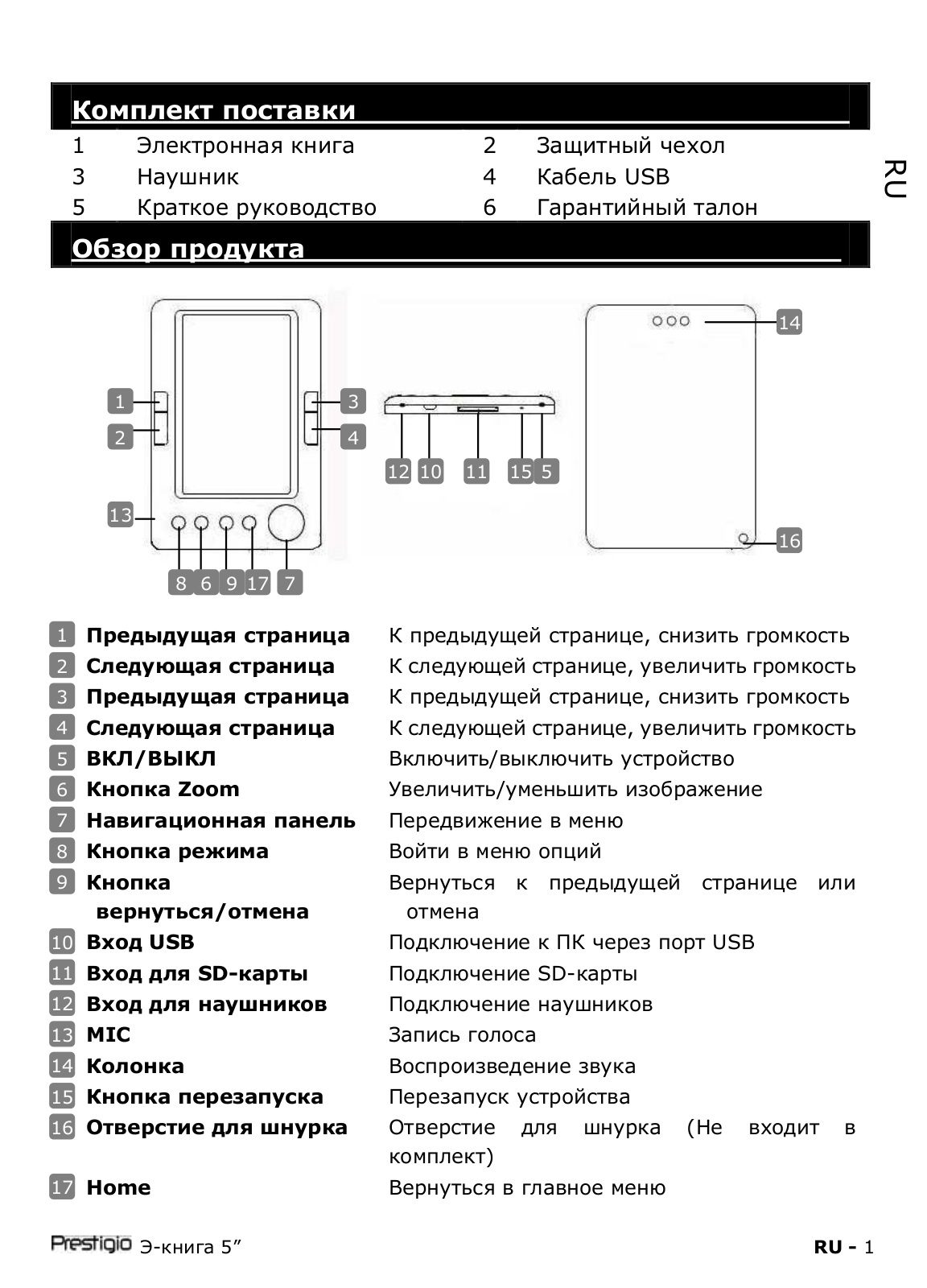 Prestigio PER3052 User manual