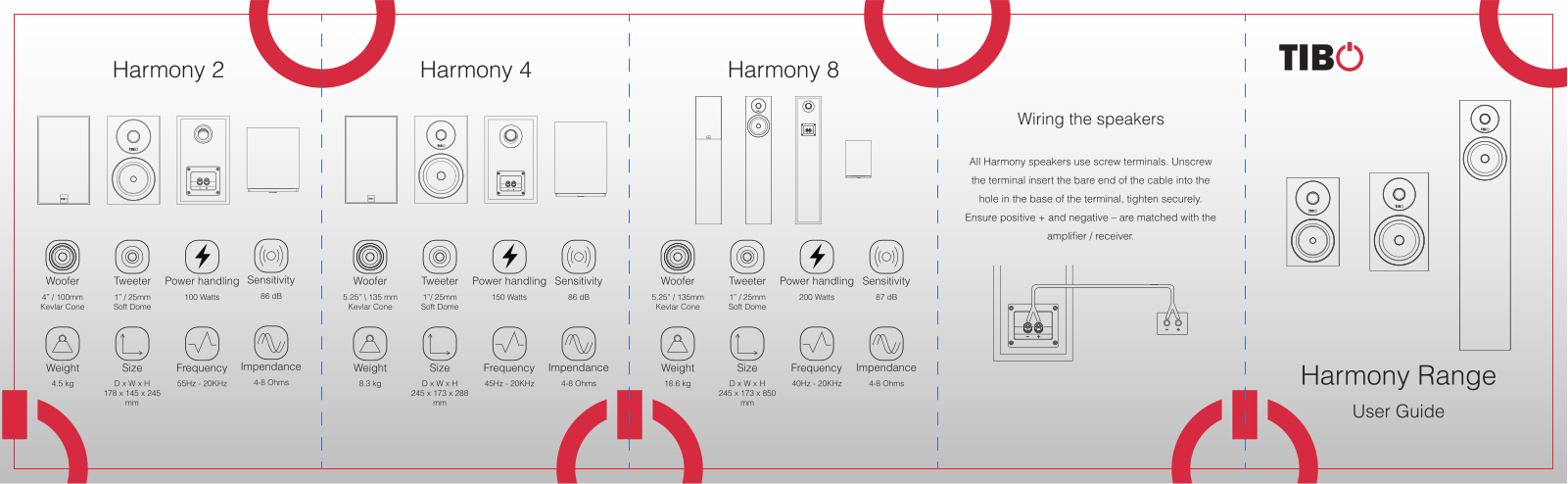 Tibo Harmony 8, Harmony 4, Harmony 2 User Manual