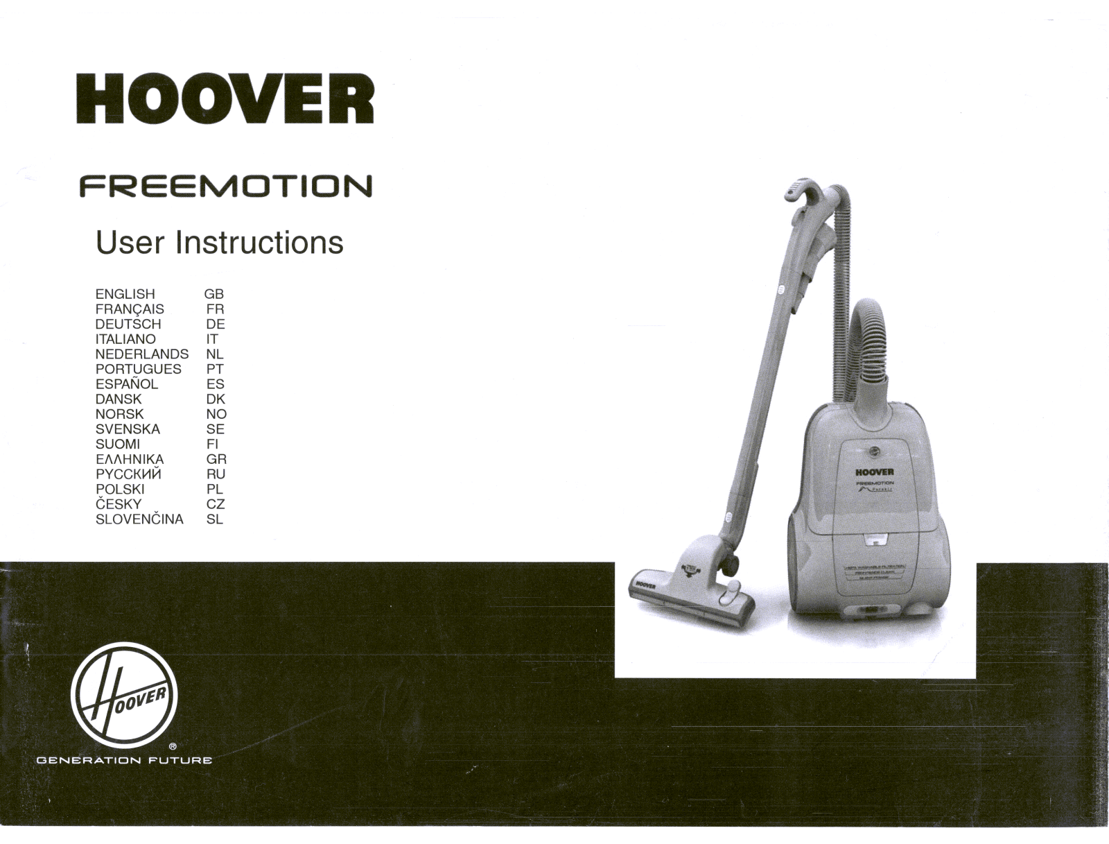 HOOVER TFB2242, TFB 2242 K, TFB 2112 K, TFB 2283, TFB 2283 K User Manual