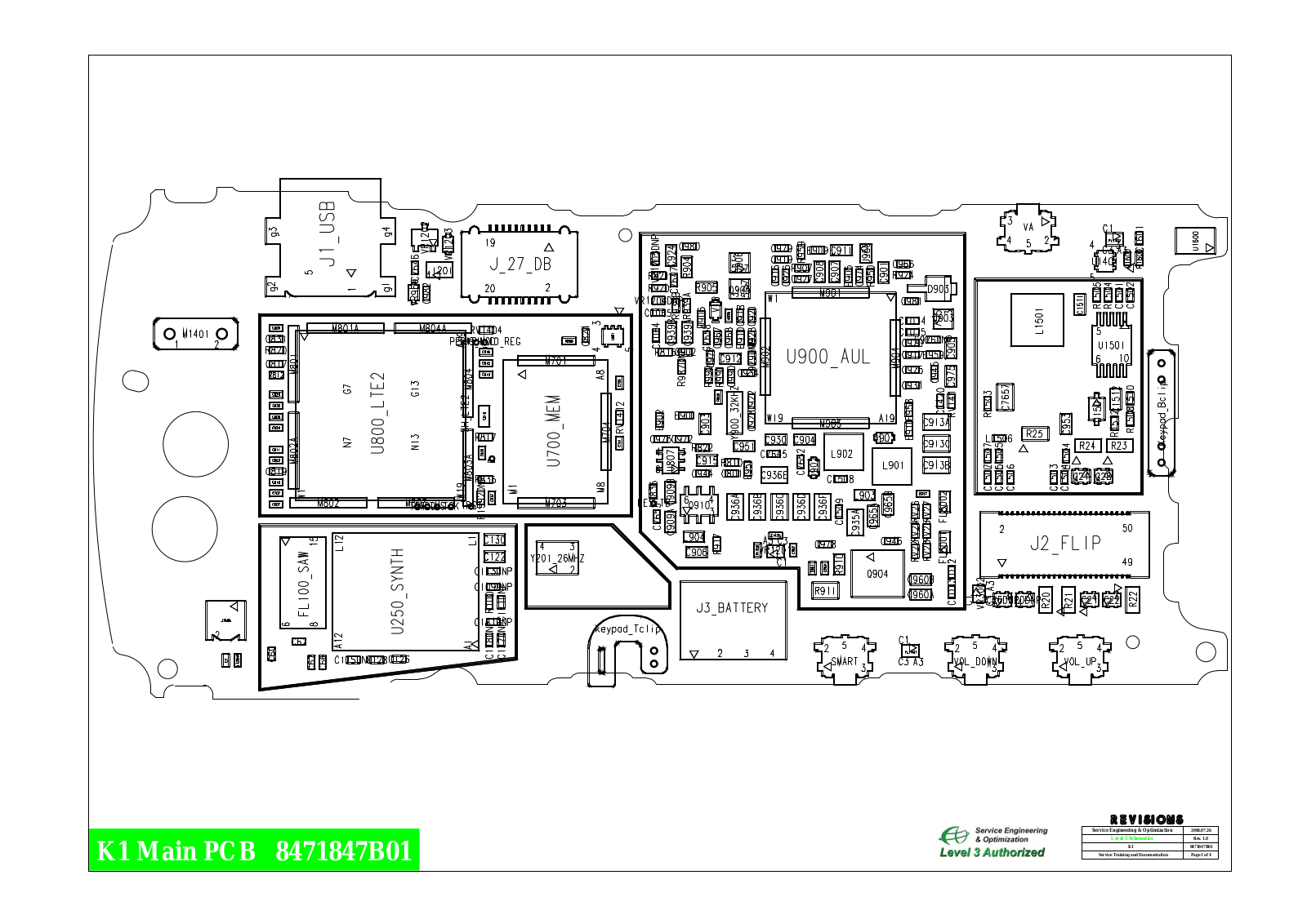 Motorola k1 BL K1 A3 BW L3 V1 Diagram