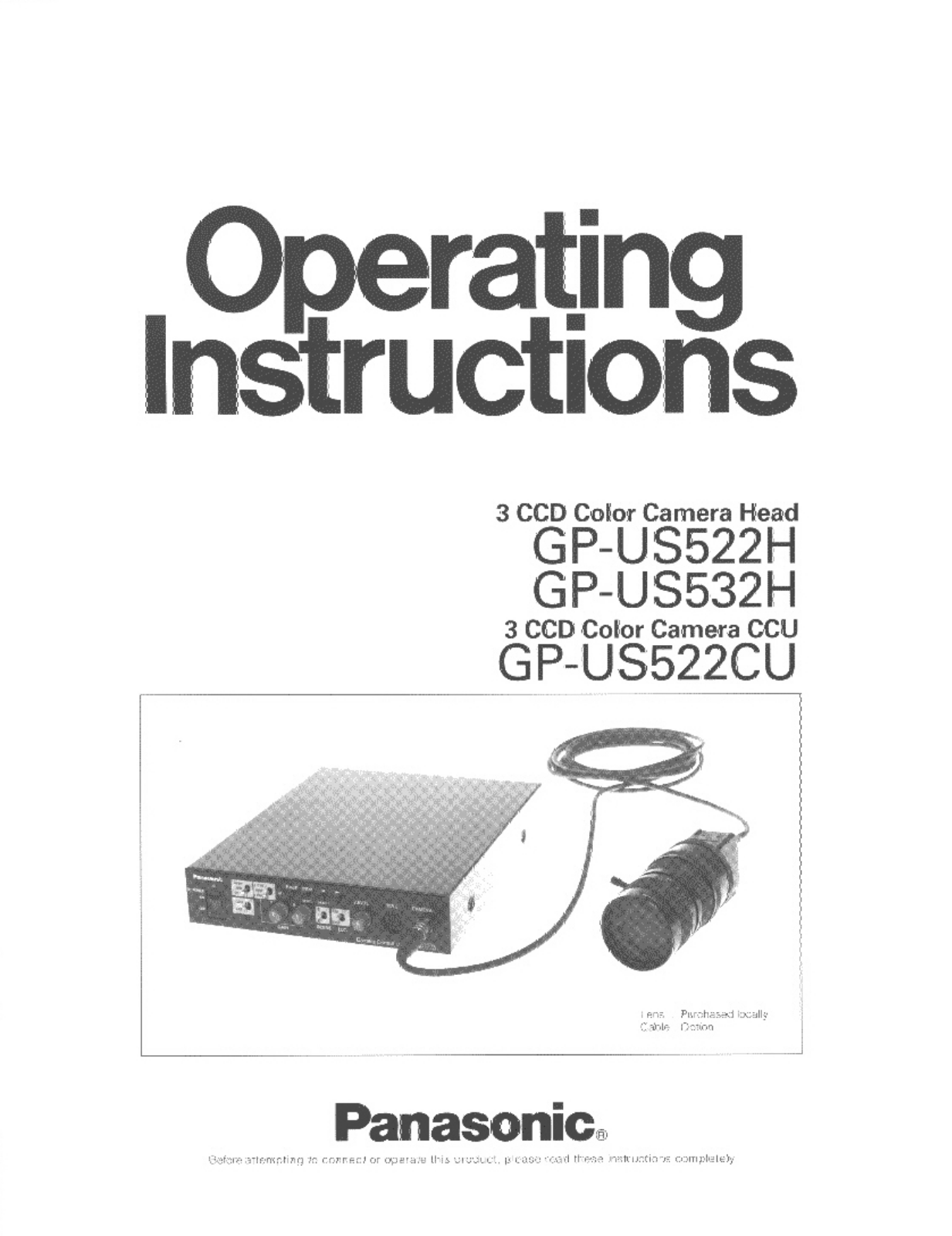 Panasonic GP-US522CU, GP-US522H User Manual