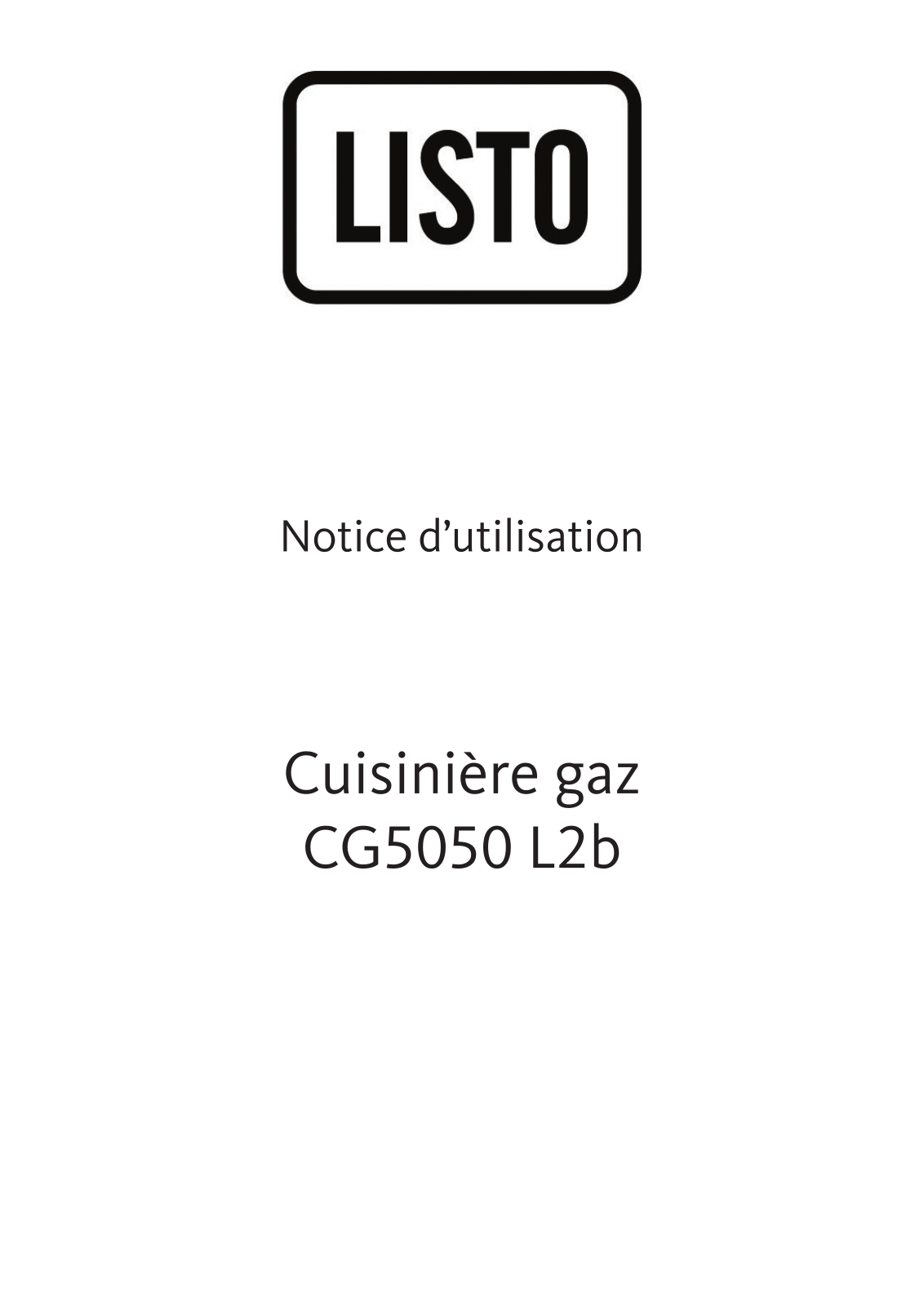 Listo CG5050 L2B User Manual